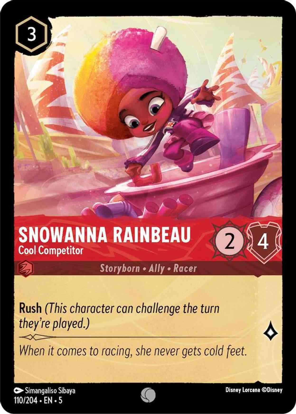 Snowanna Rainbeau - Cool Competitor magic card front