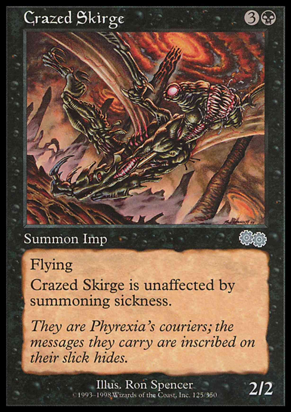 Crazed Skirge magic card front