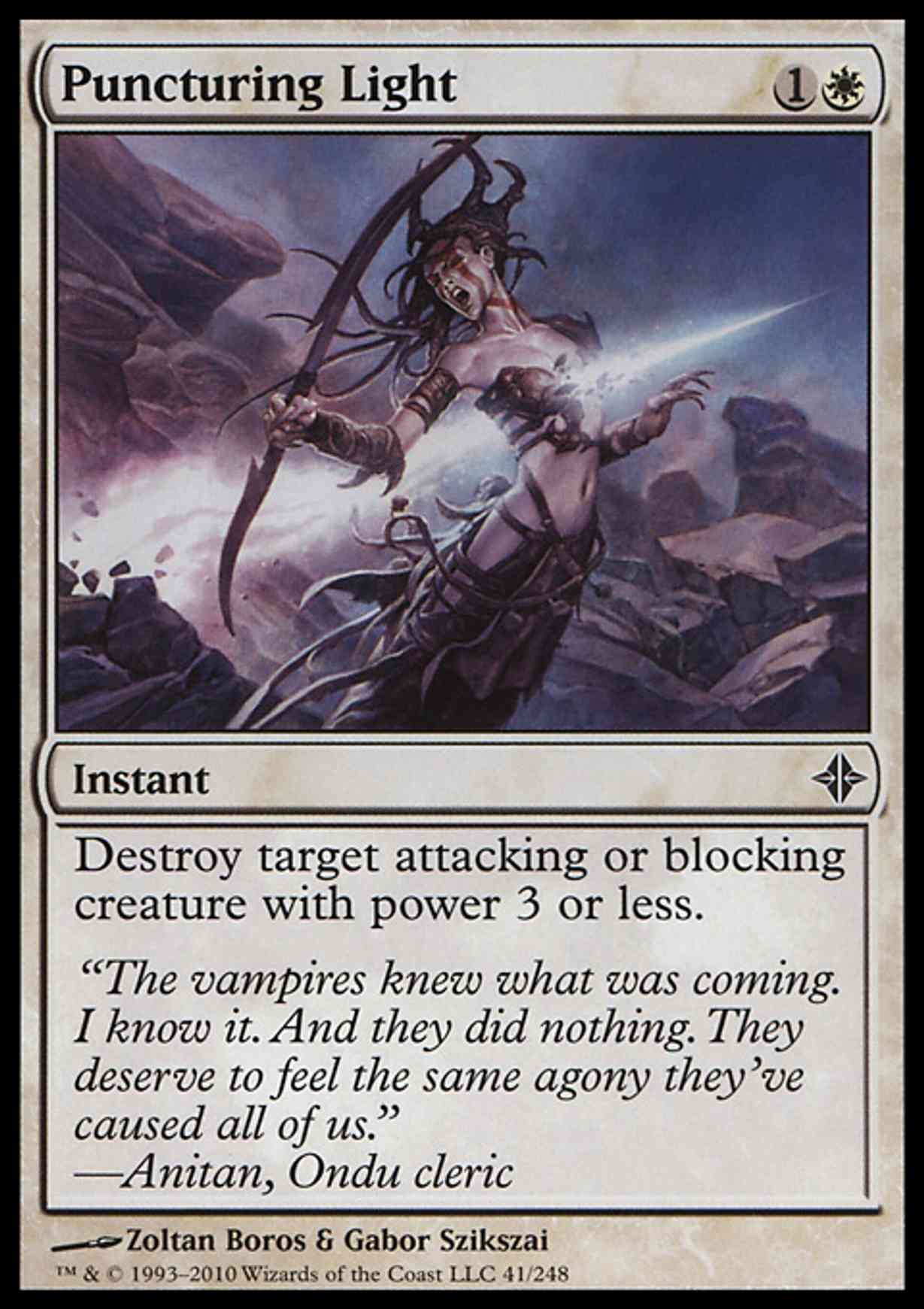 Puncturing Light magic card front