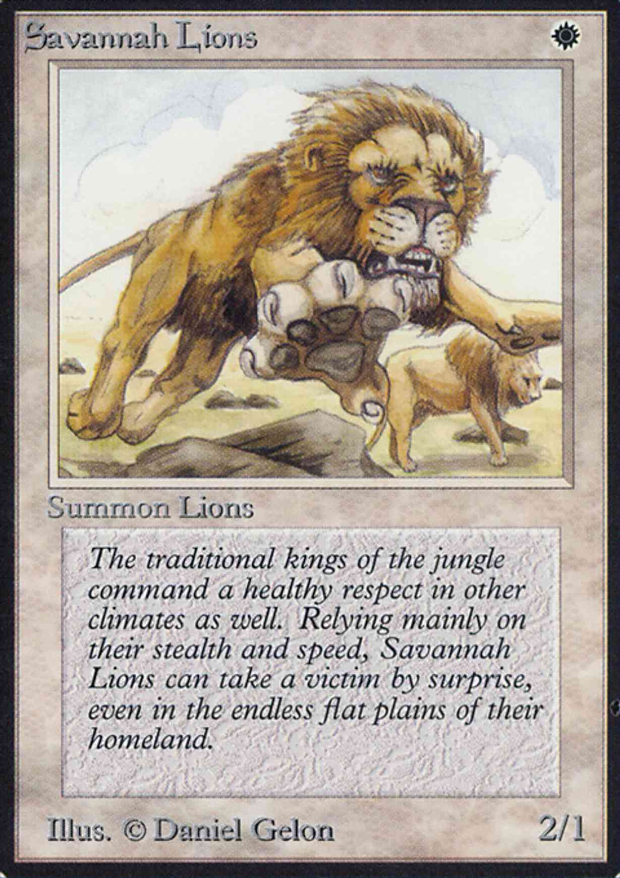 Savannah Lions (CE) magic card front