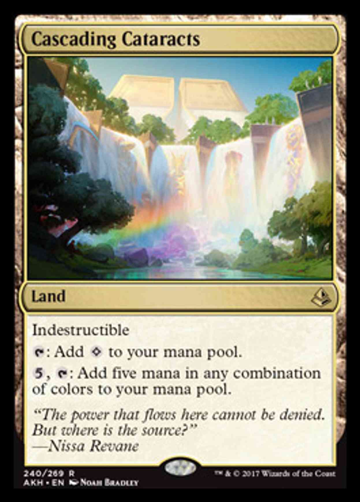 Cascading Cataracts magic card front