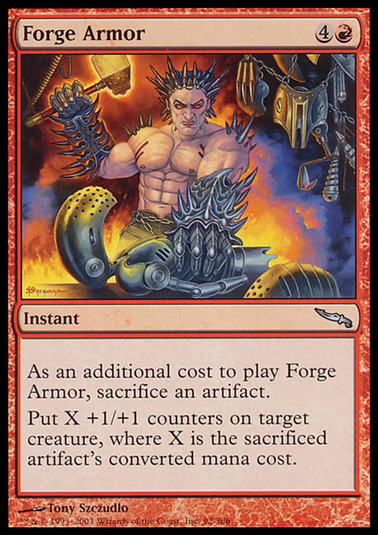 Forge Armor magic card front
