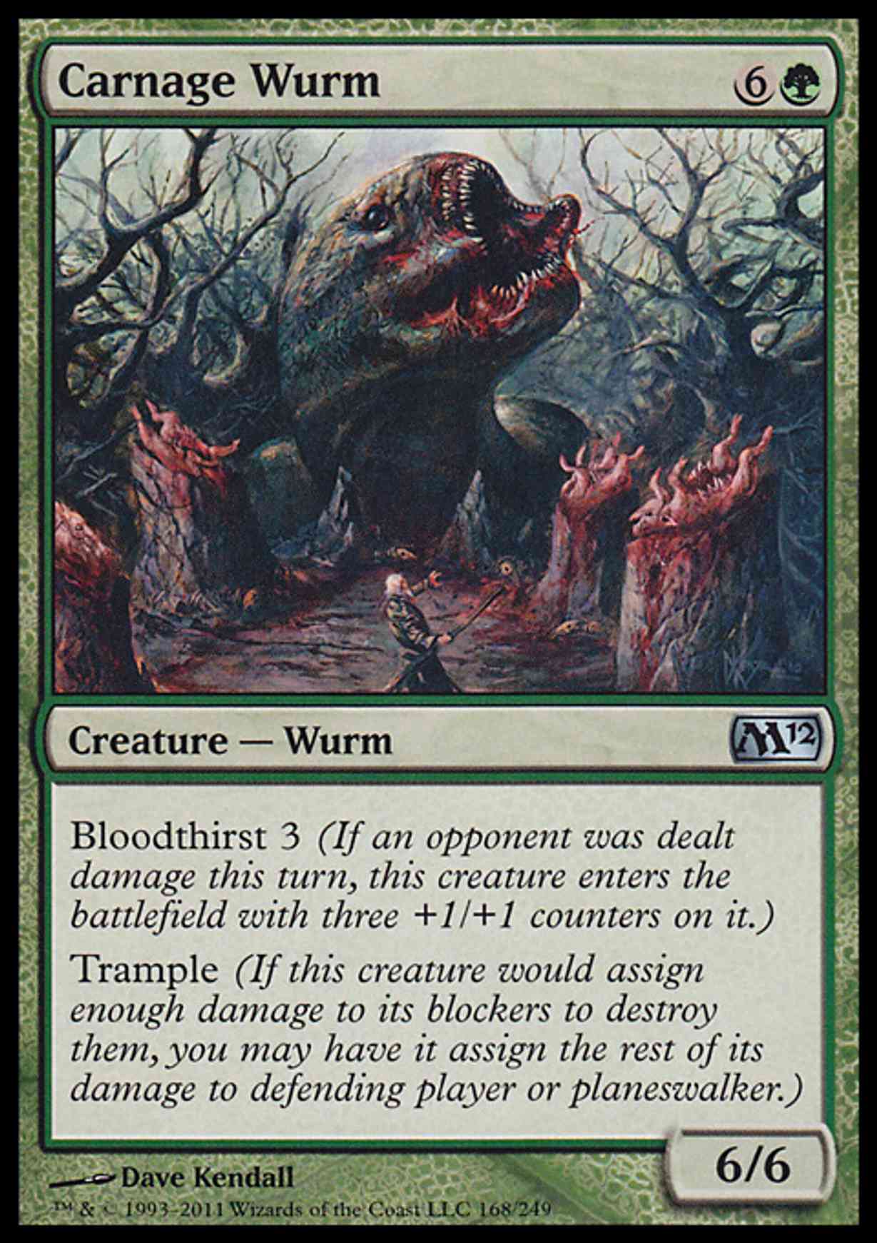 Carnage Wurm magic card front