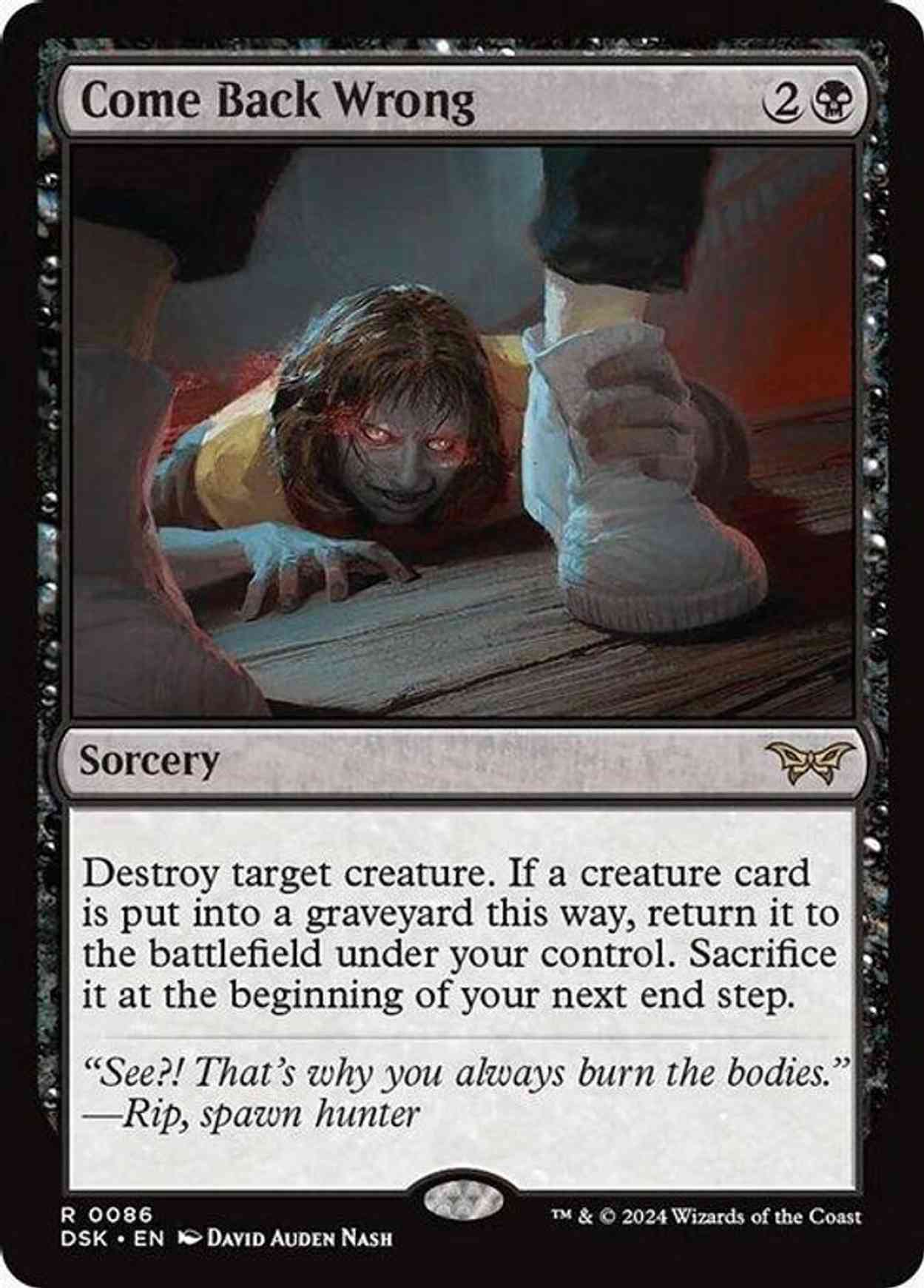 Come Back Wrong (0086) magic card front