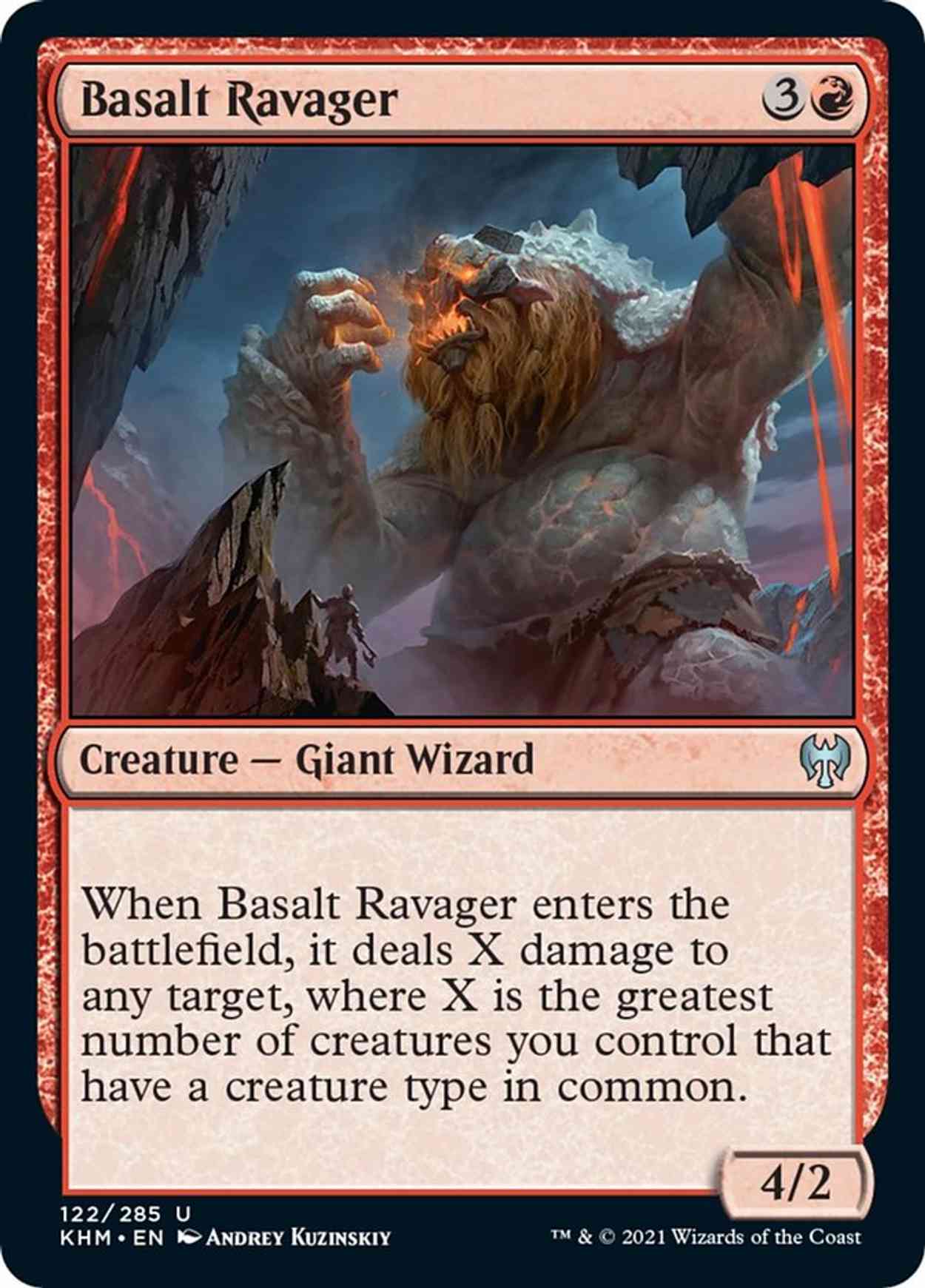 Basalt Ravager magic card front