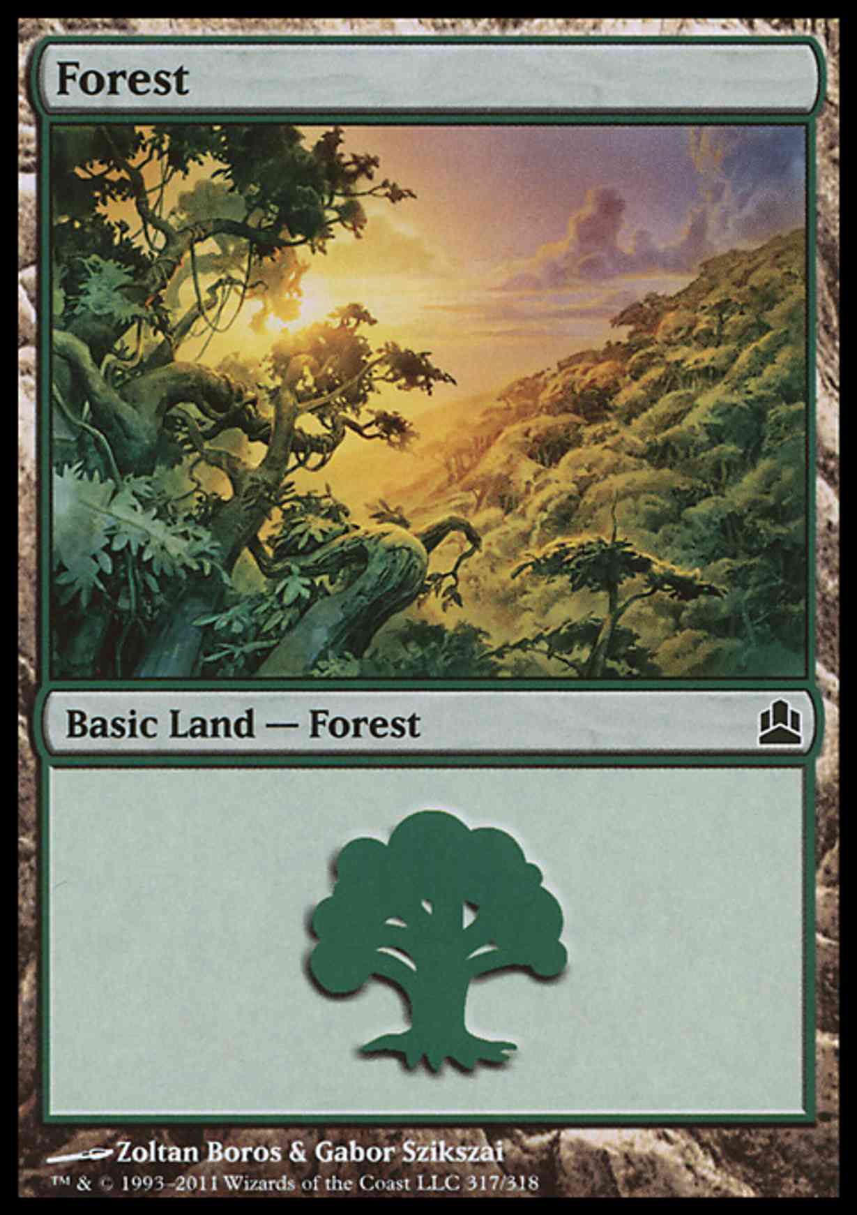 Forest (317) magic card front