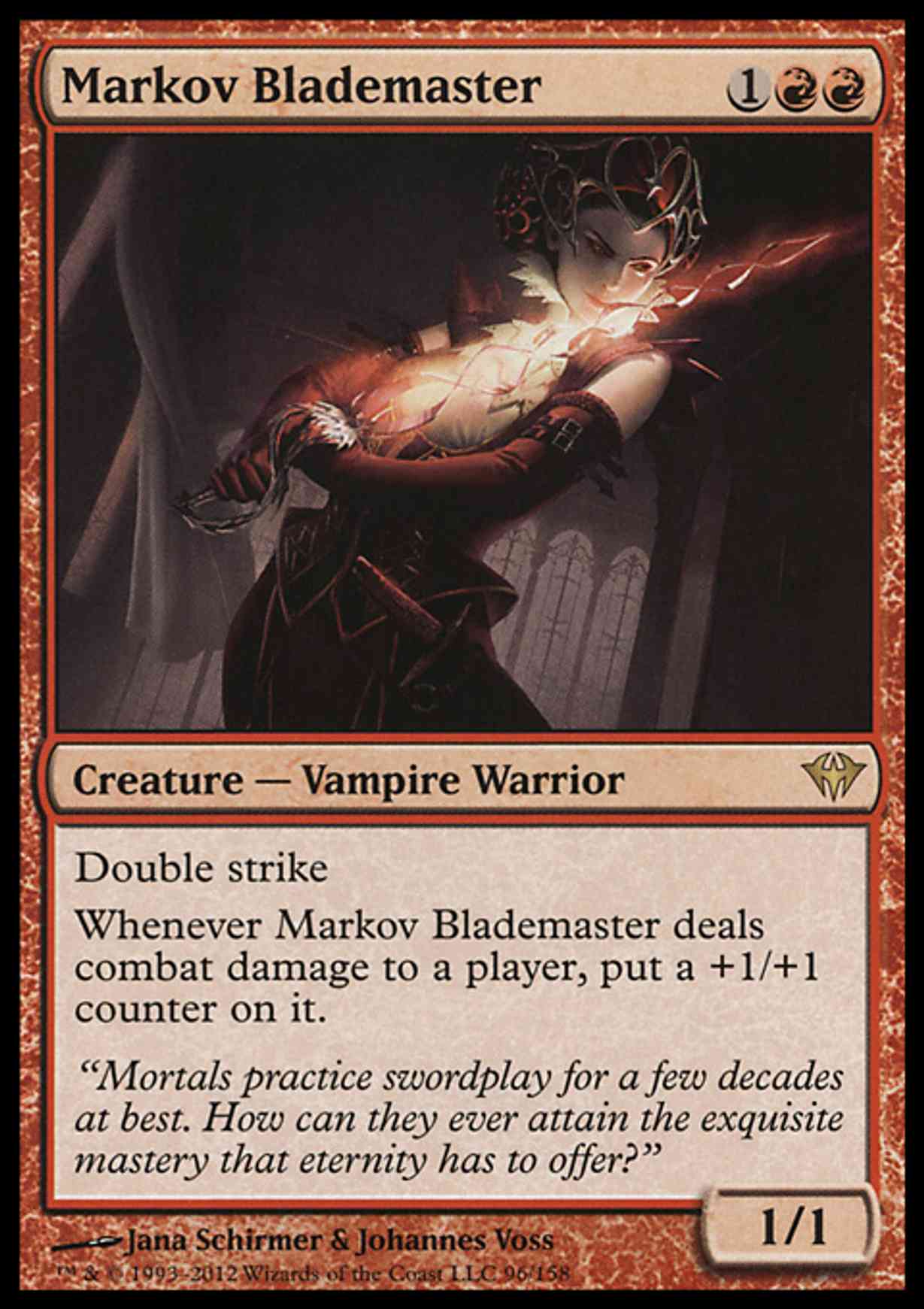 Markov Blademaster magic card front
