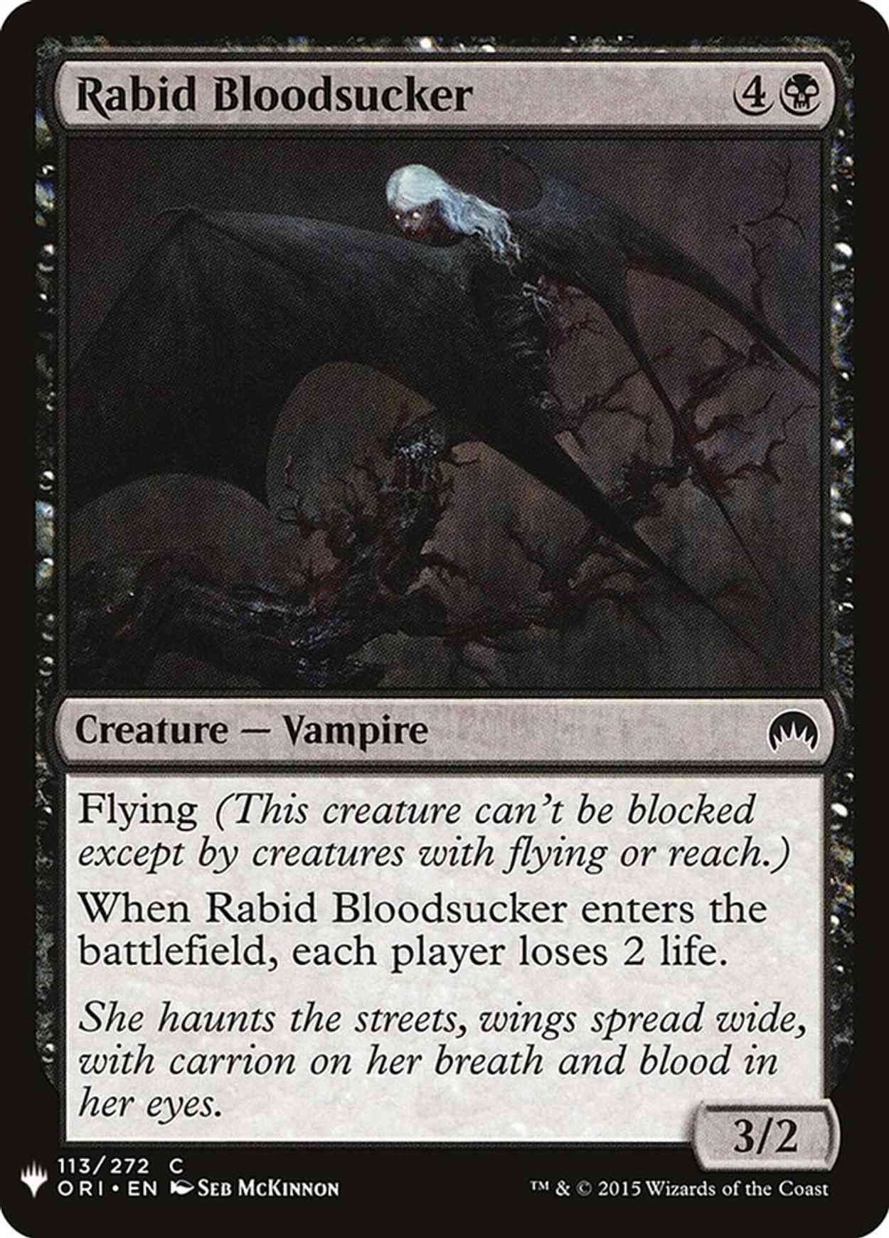 Rabid Bloodsucker magic card front