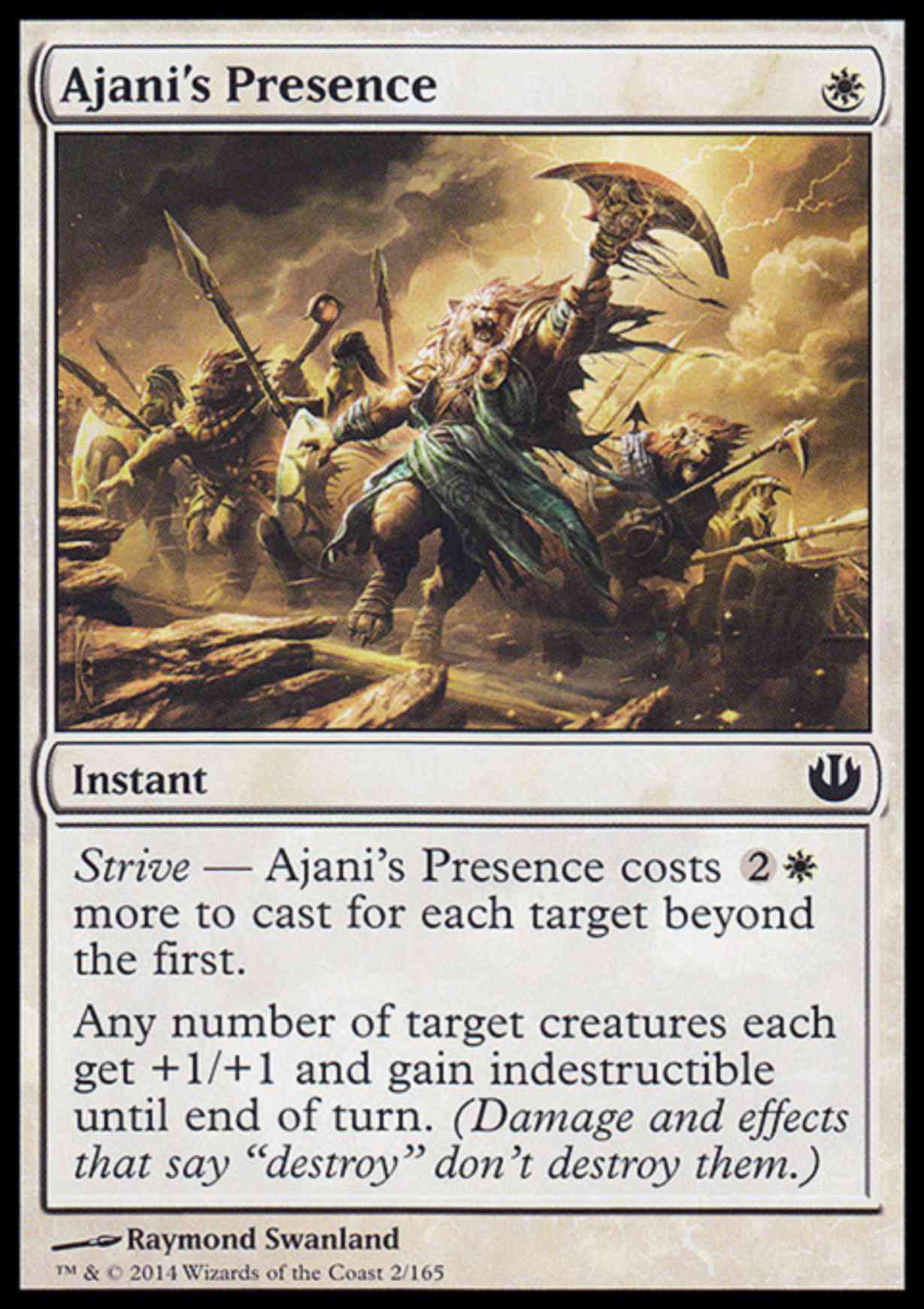 Ajani's Presence magic card front