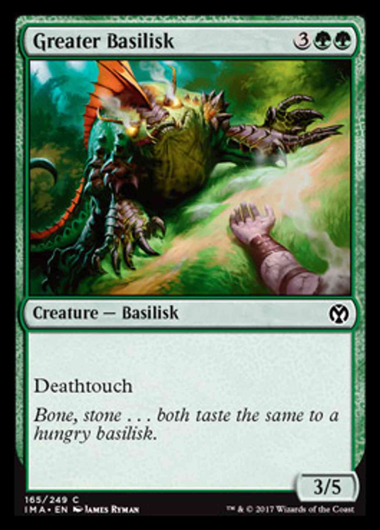 Greater Basilisk magic card front