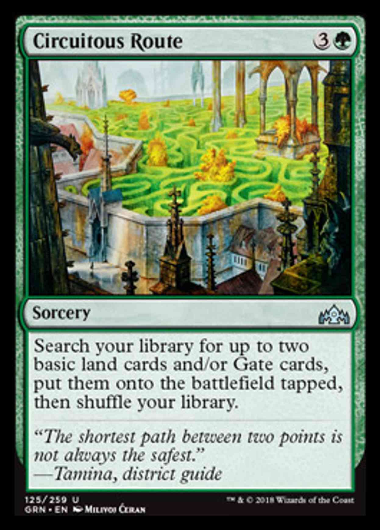 Circuitous Route magic card front
