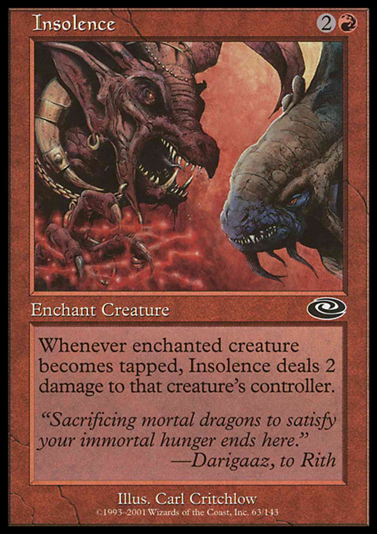Insolence magic card front