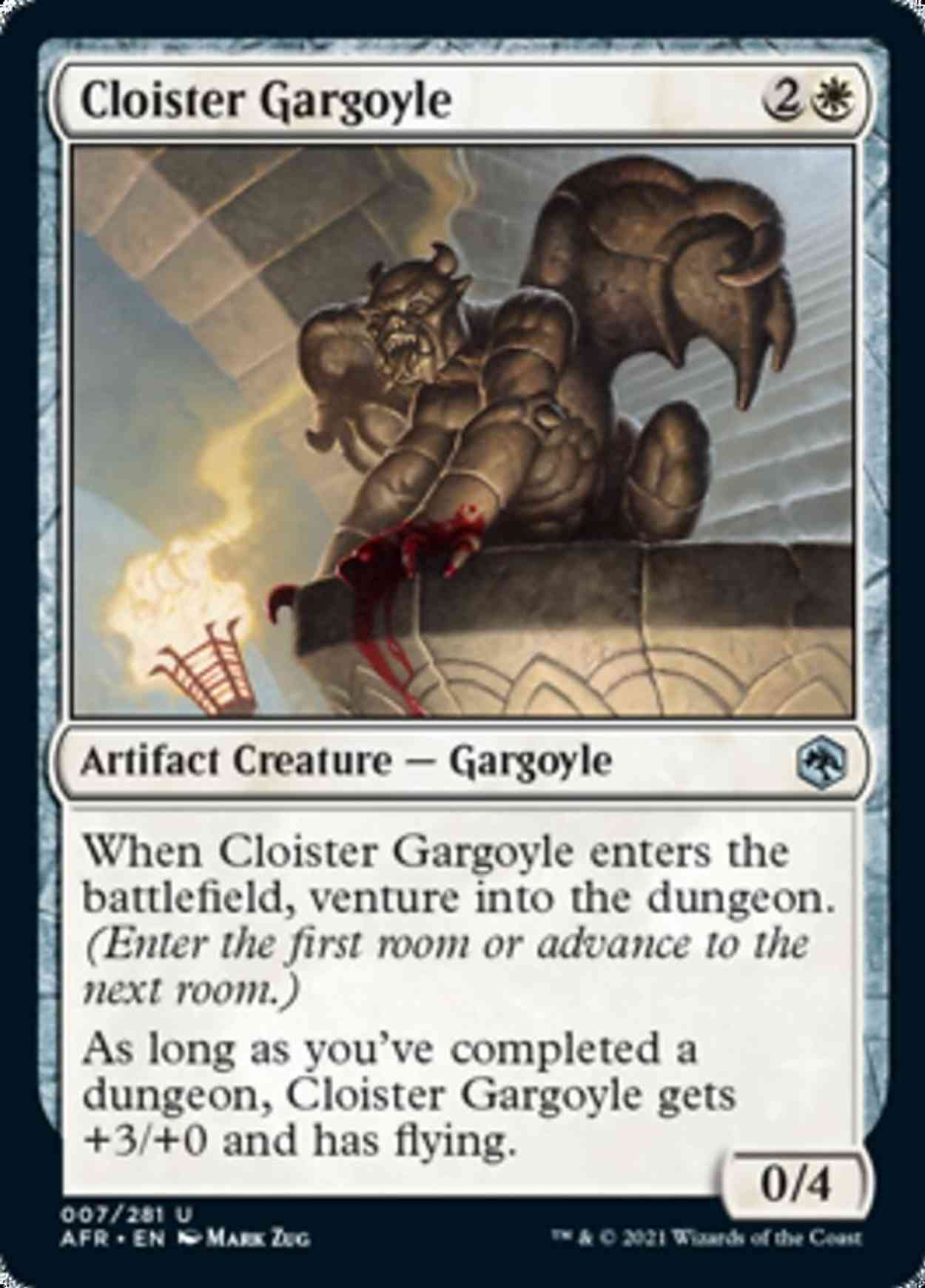 Cloister Gargoyle magic card front
