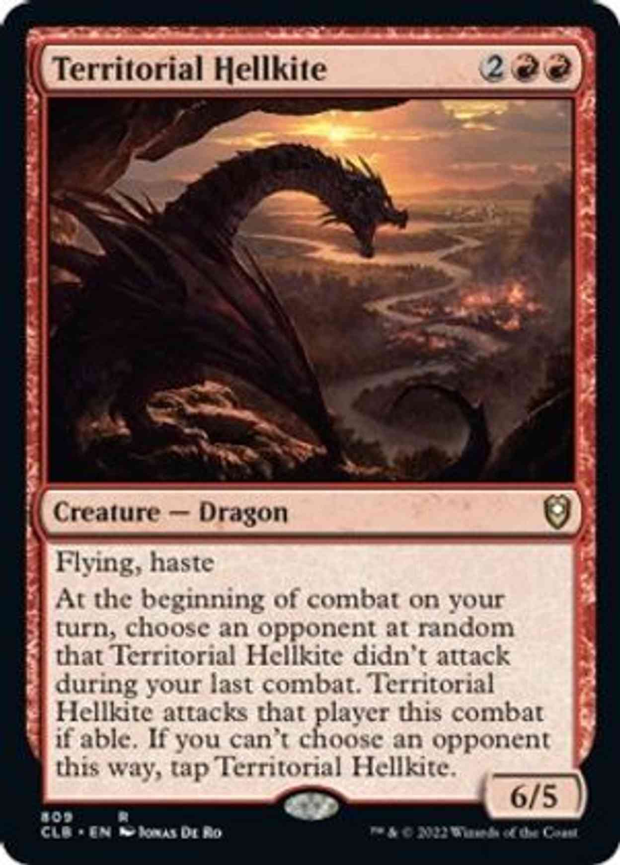 Territorial Hellkite magic card front