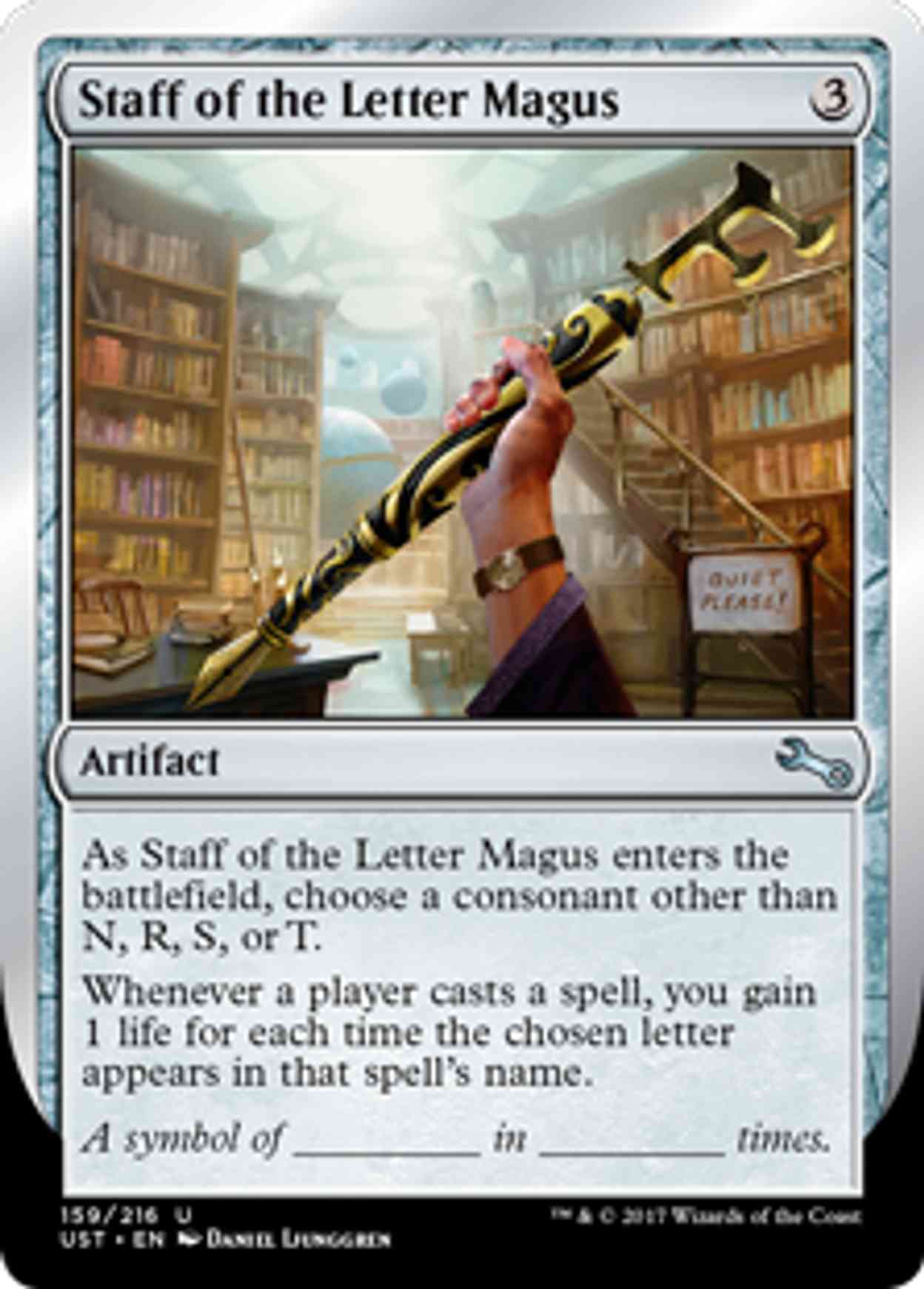 Staff of the Letter Magus magic card front