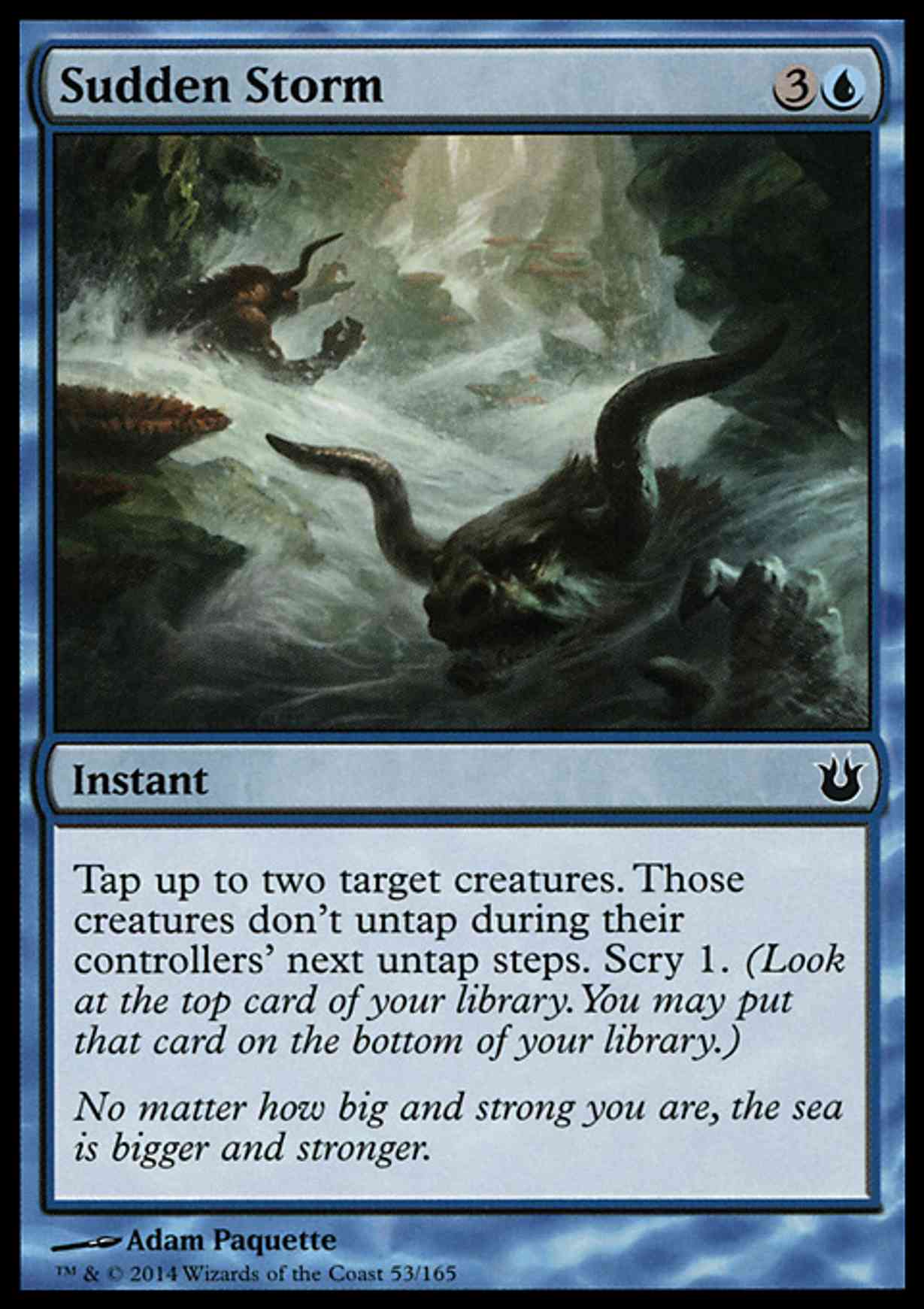 Sudden Storm magic card front