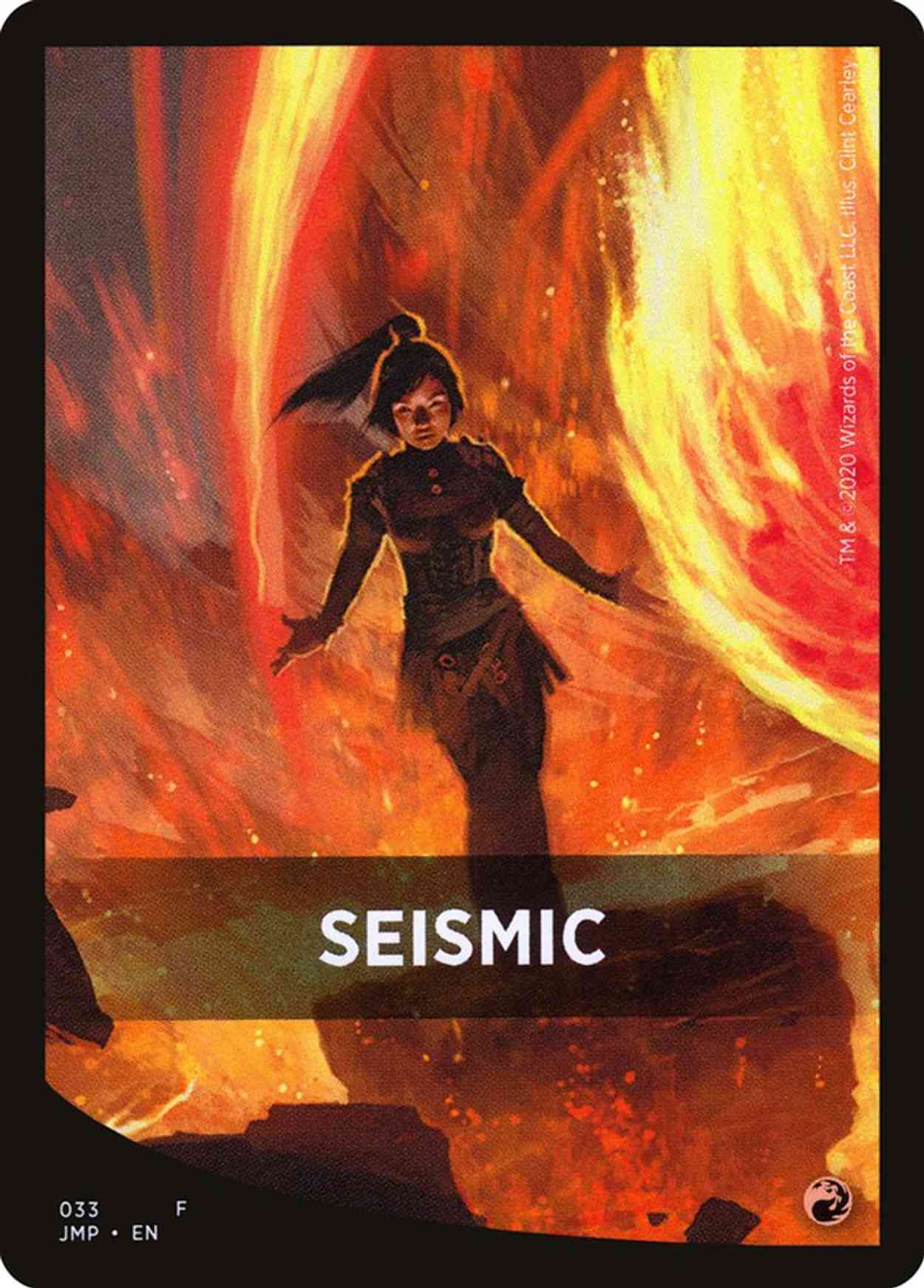 Seismic Theme Card magic card front