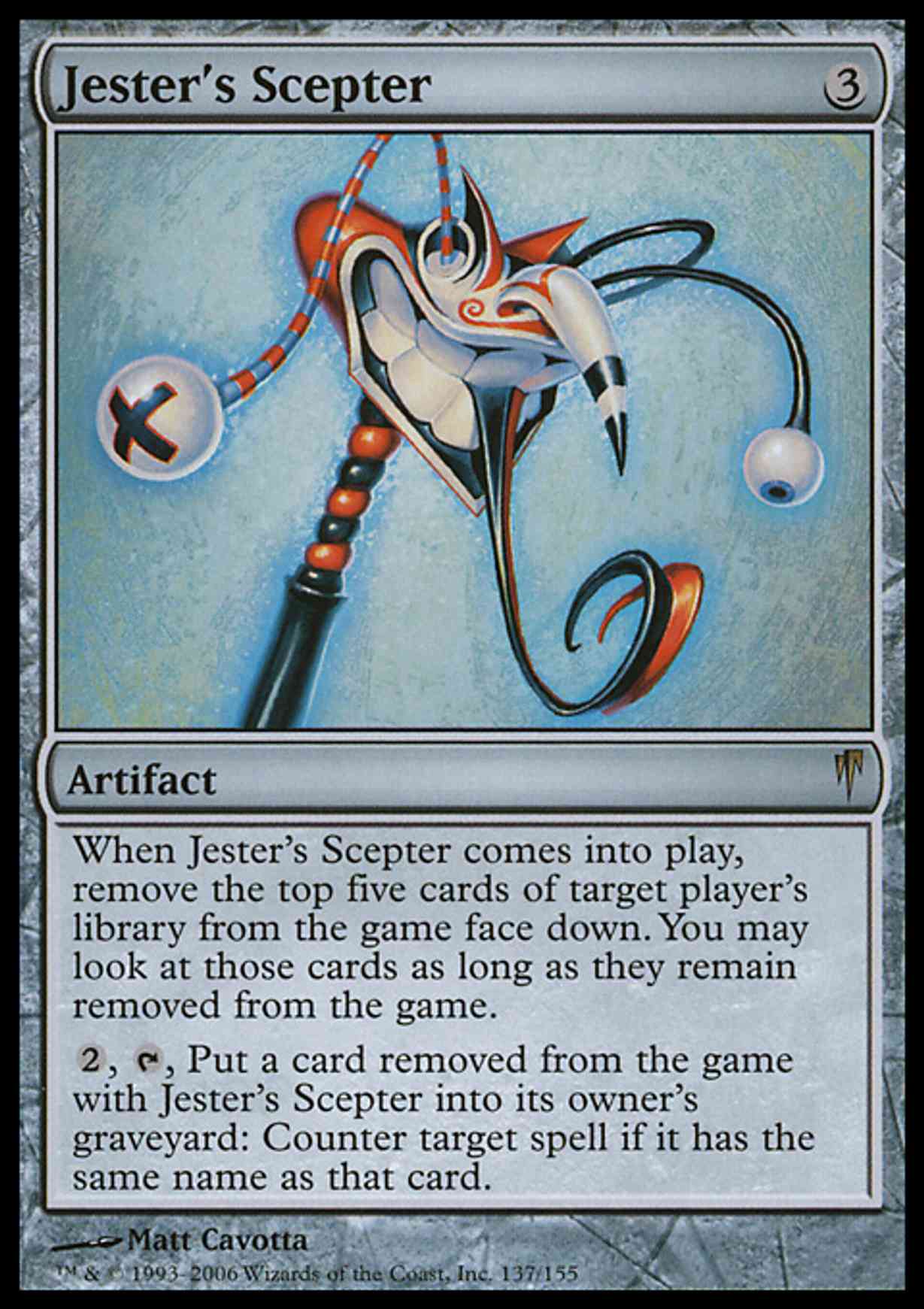 Jester's Scepter magic card front