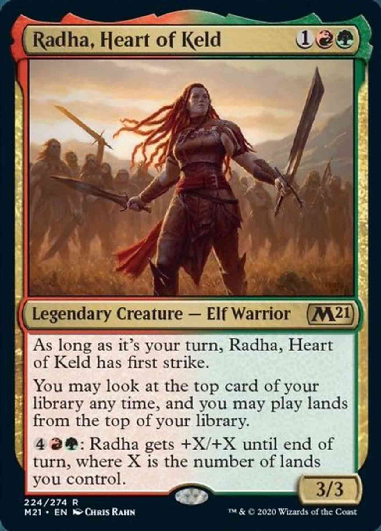 Radha, Heart of Keld magic card front