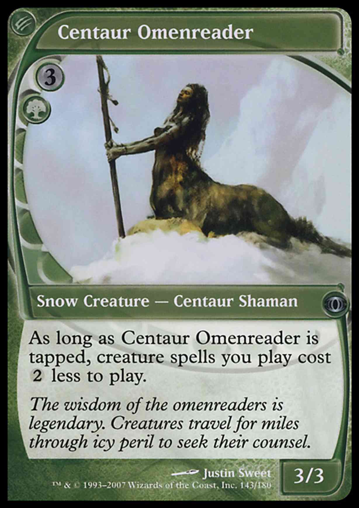 Centaur Omenreader magic card front