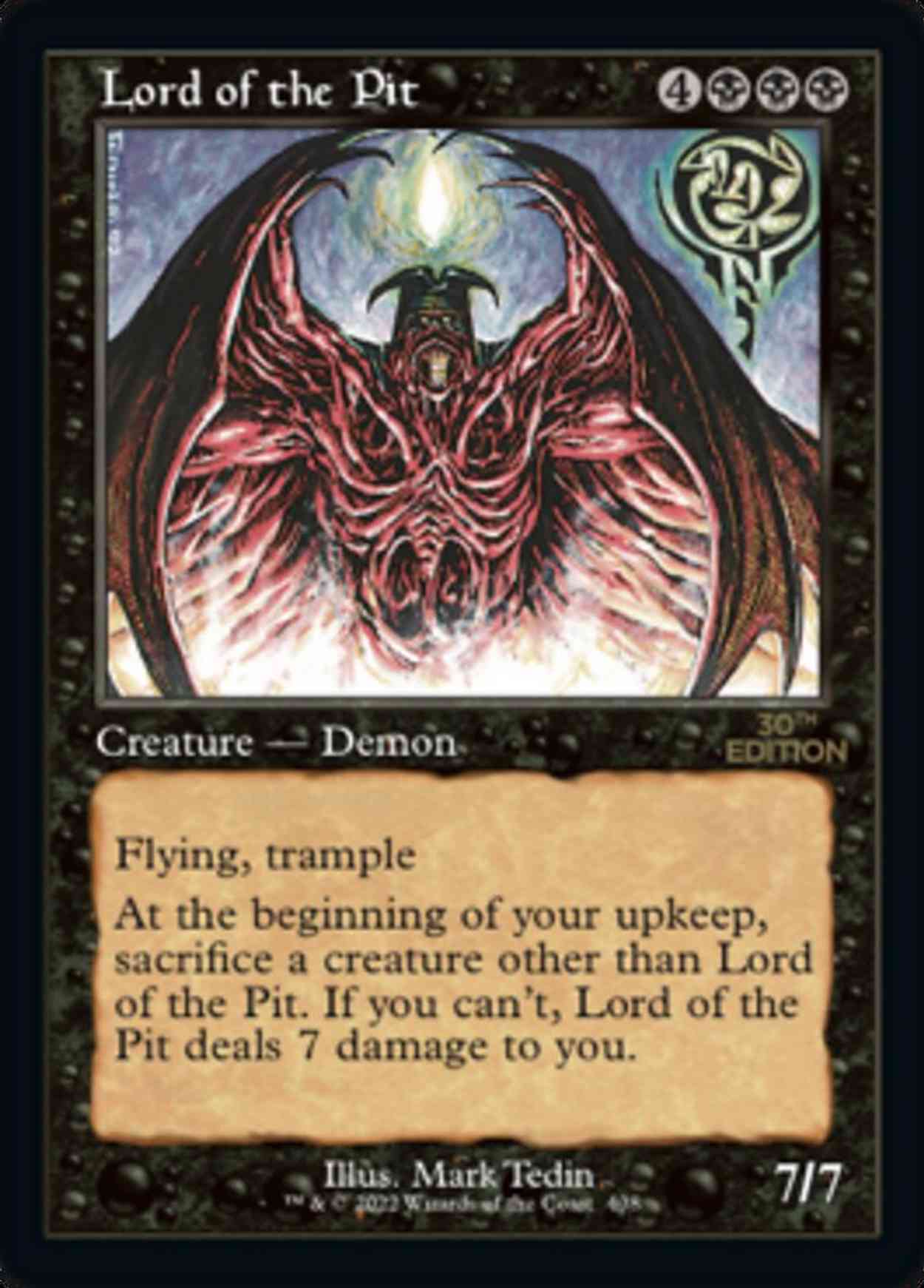 Lord of the Pit (Retro Frame) magic card front