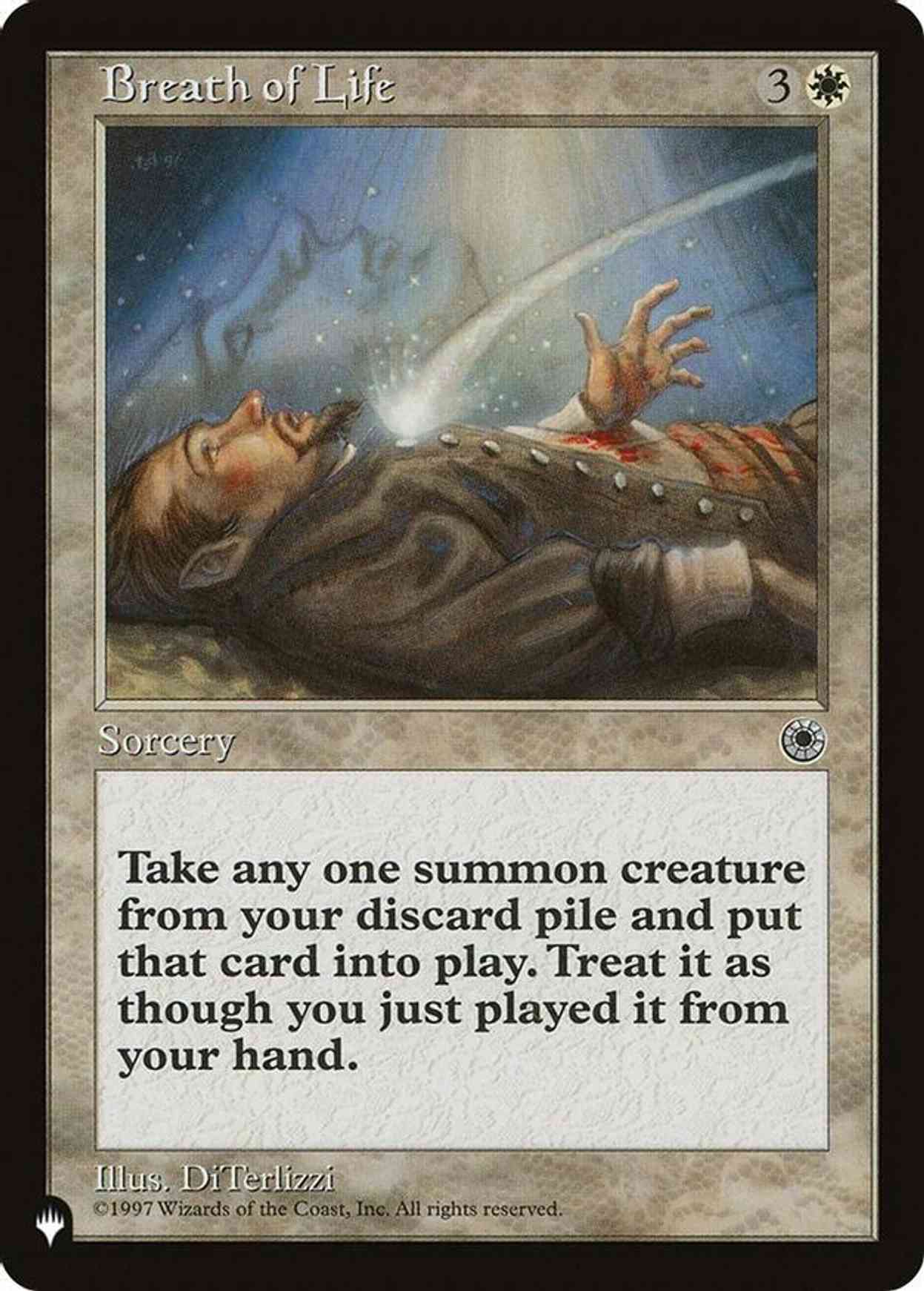 Breath of Life magic card front