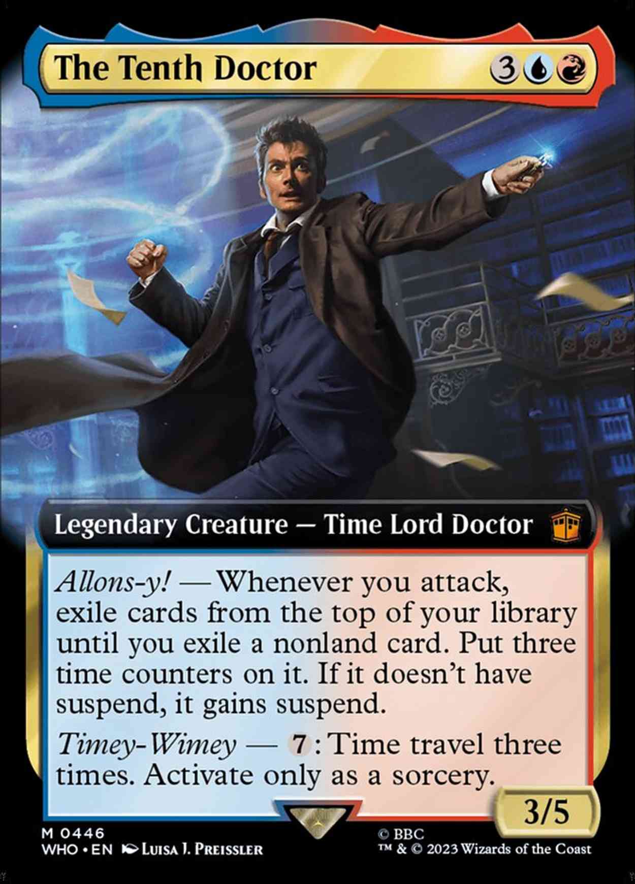 The Tenth Doctor (Extended Art) magic card front