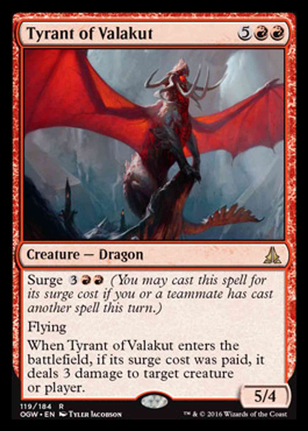 Tyrant of Valakut magic card front