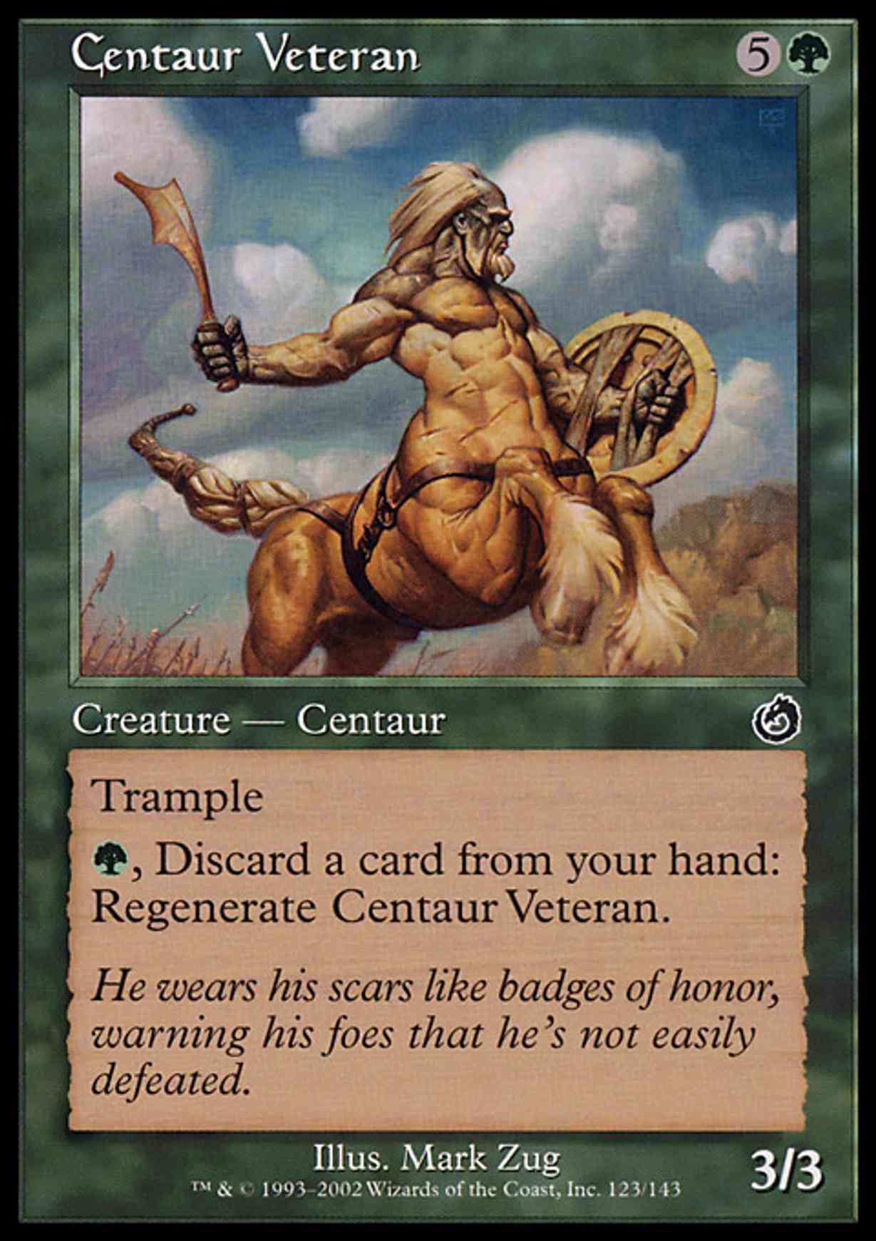 Centaur Veteran magic card front