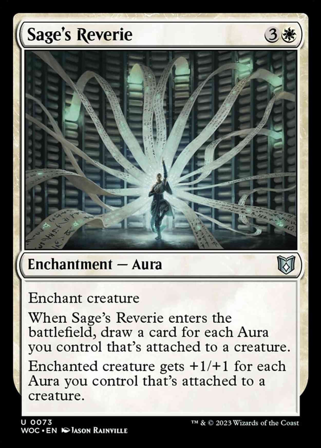 Sage's Reverie magic card front