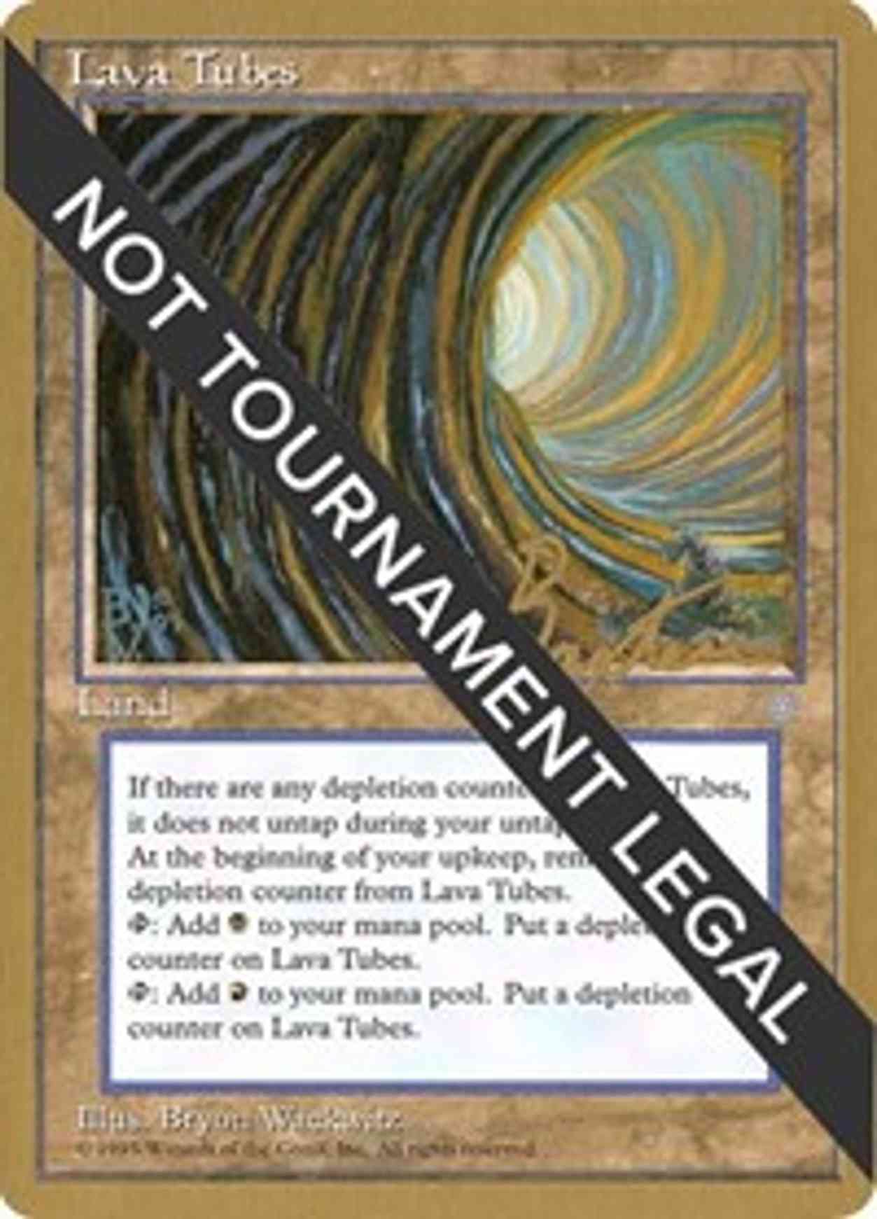Lava Tubes - 1996 George Baxter (ICE) magic card front