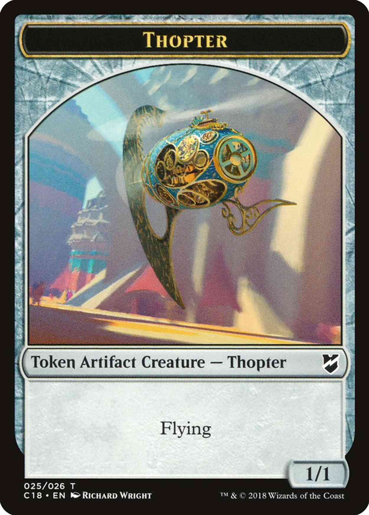 Thopter (025) // Servo Double-sided Token magic card front