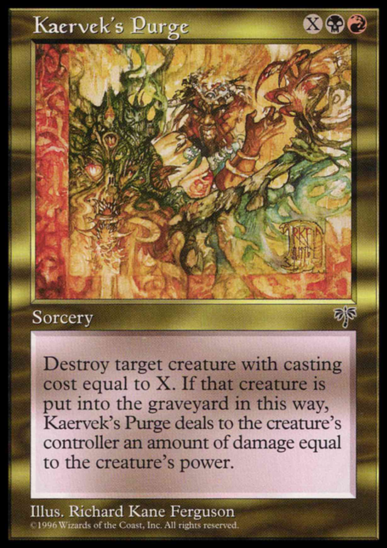 Kaervek's Purge magic card front