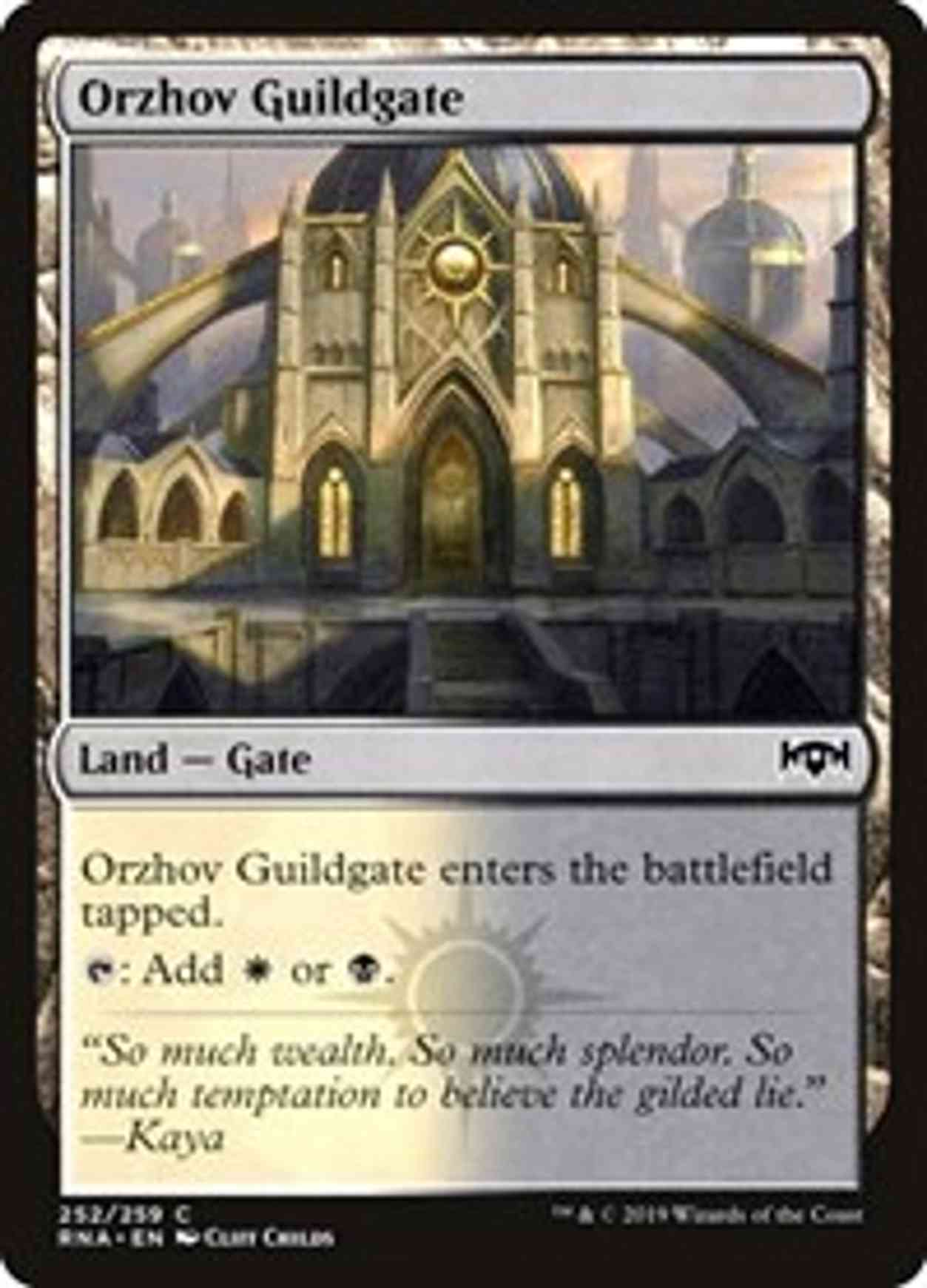 Orzhov Guildgate (252) magic card front
