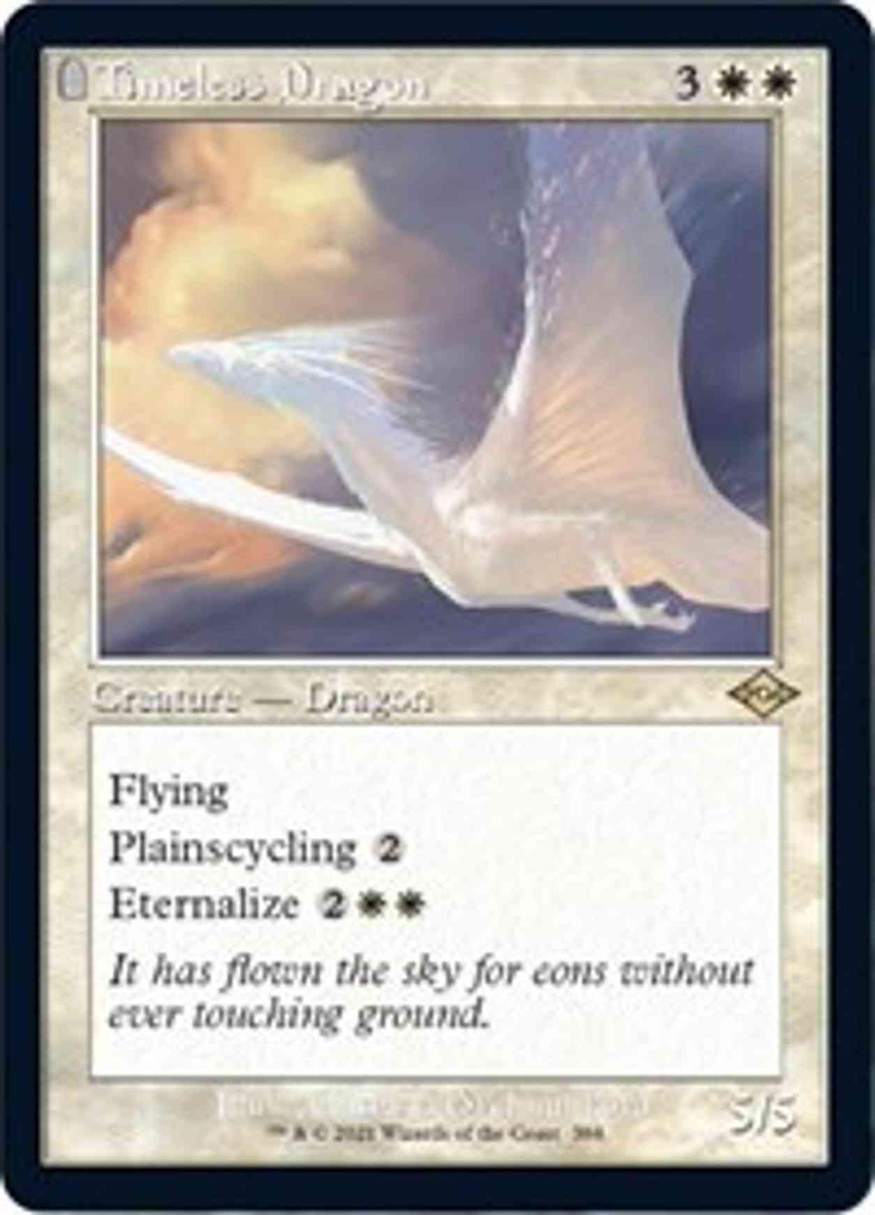 Timeless Dragon (Retro Frame) magic card front