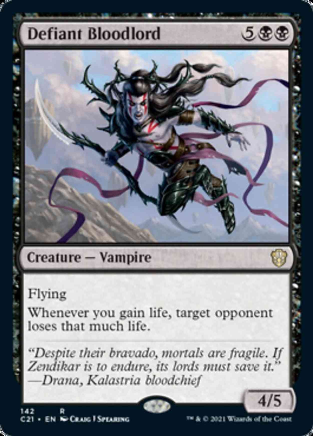 Defiant Bloodlord magic card front