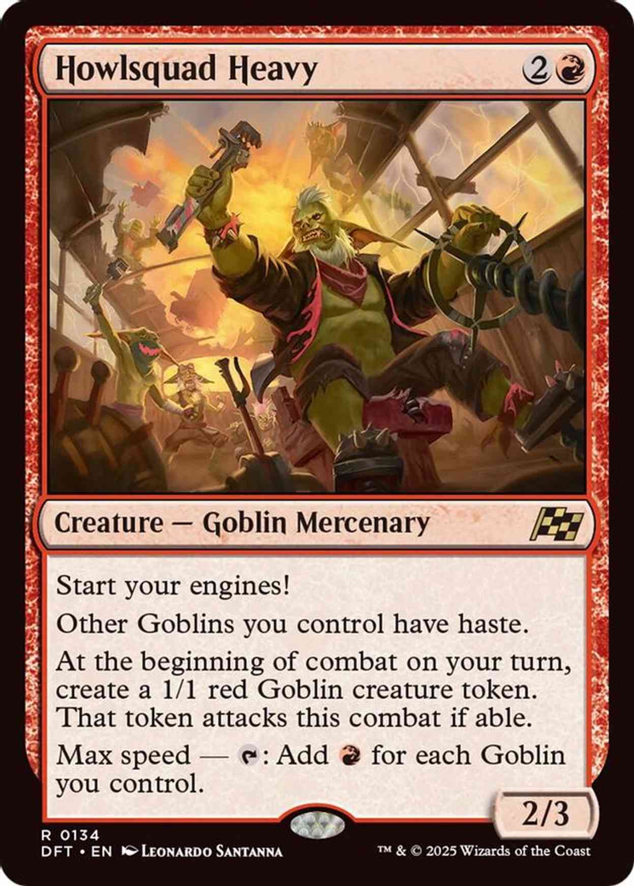 Howlsquad Heavy magic card front