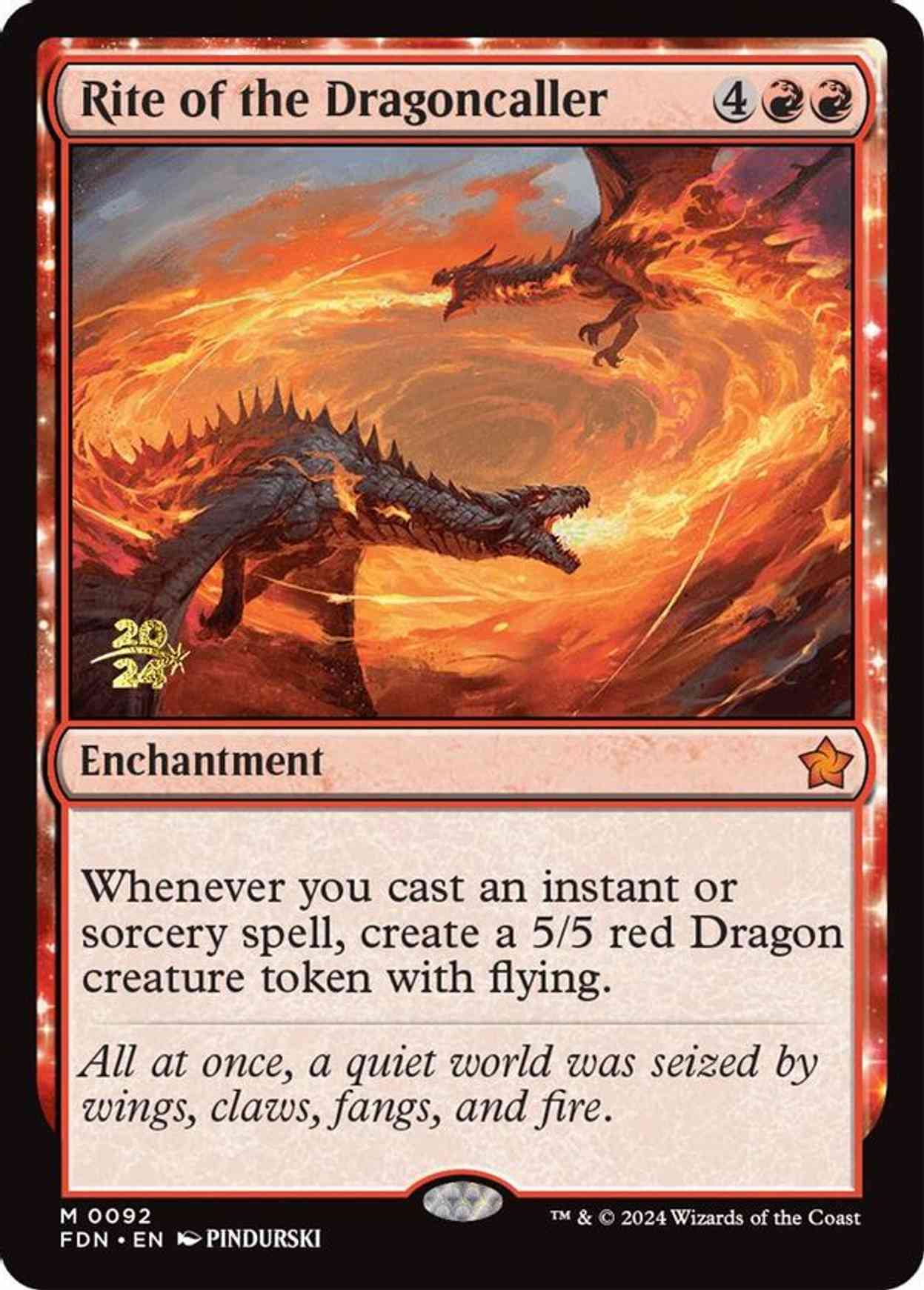 Rite of the Dragoncaller magic card front