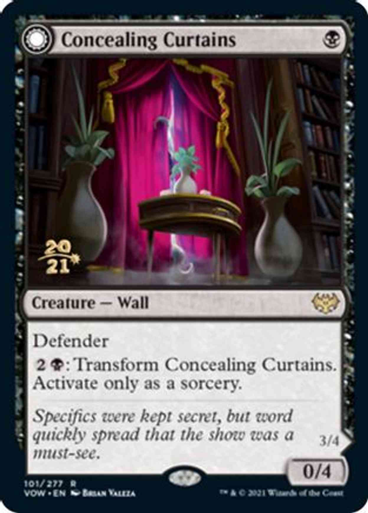 Concealing Curtains magic card front