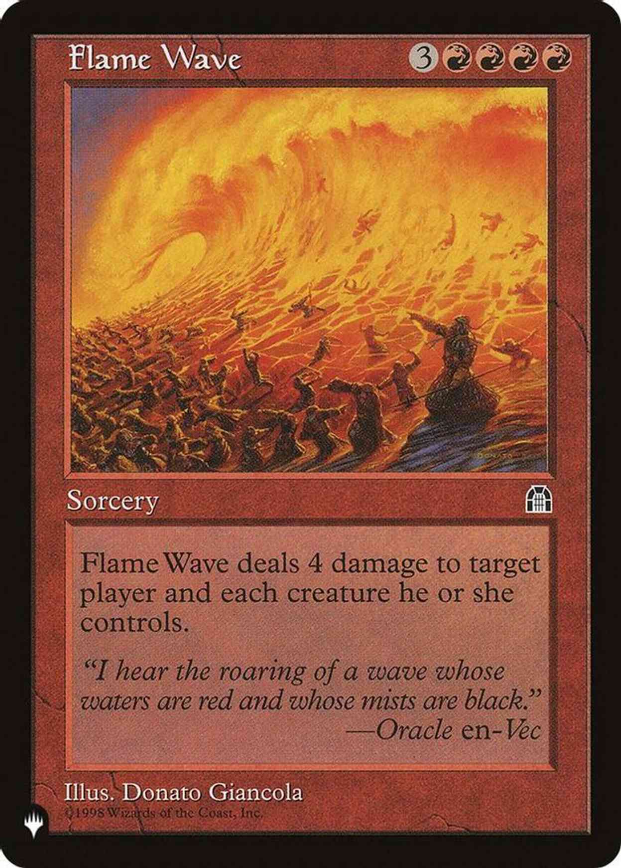 Flame Wave magic card front