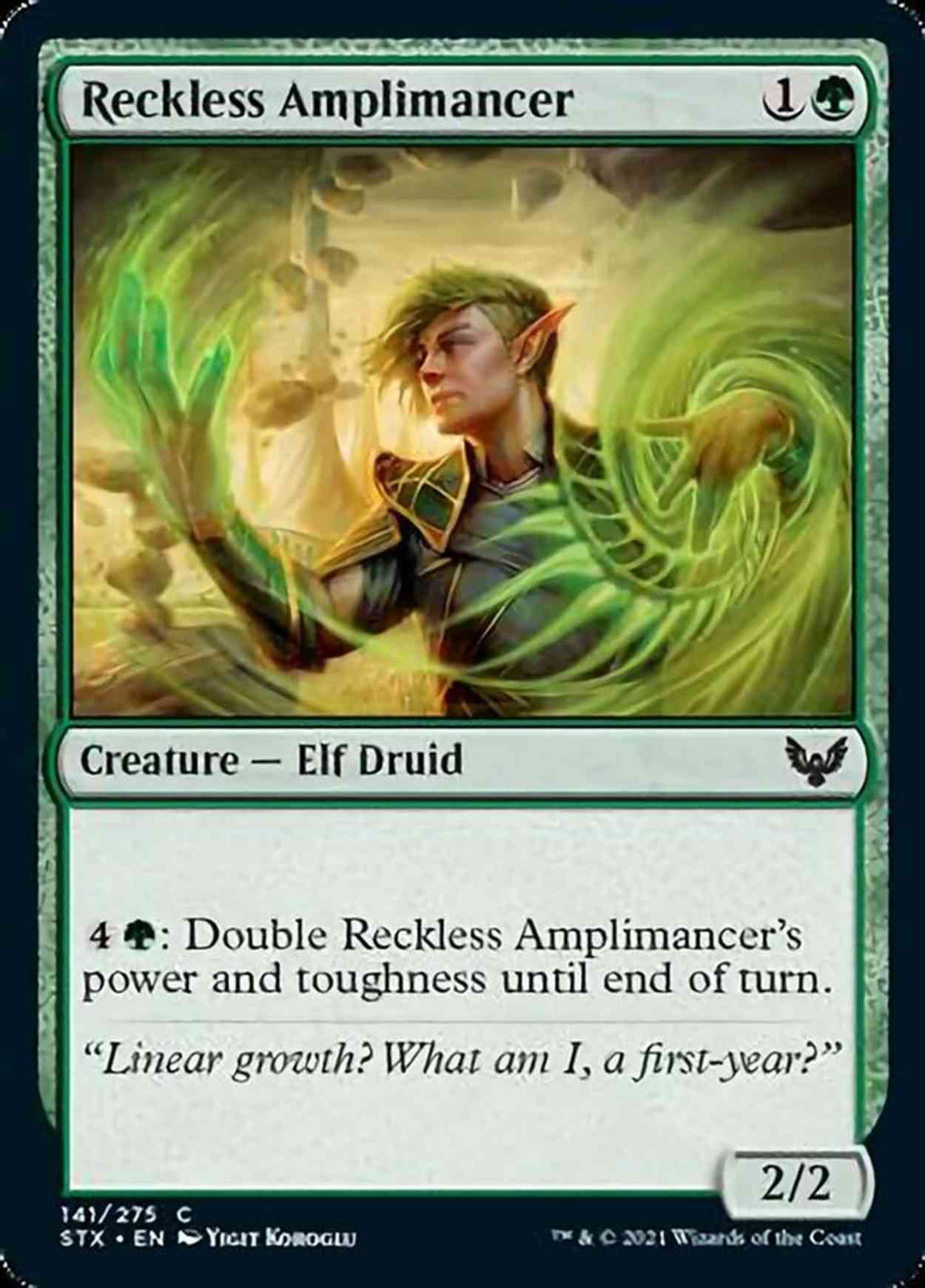 Reckless Amplimancer magic card front
