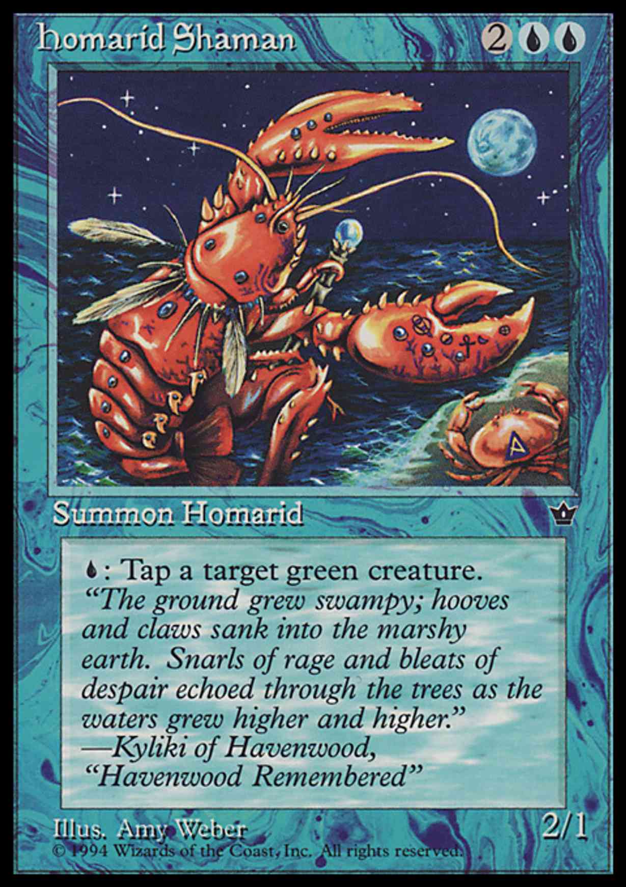 Homarid Shaman magic card front