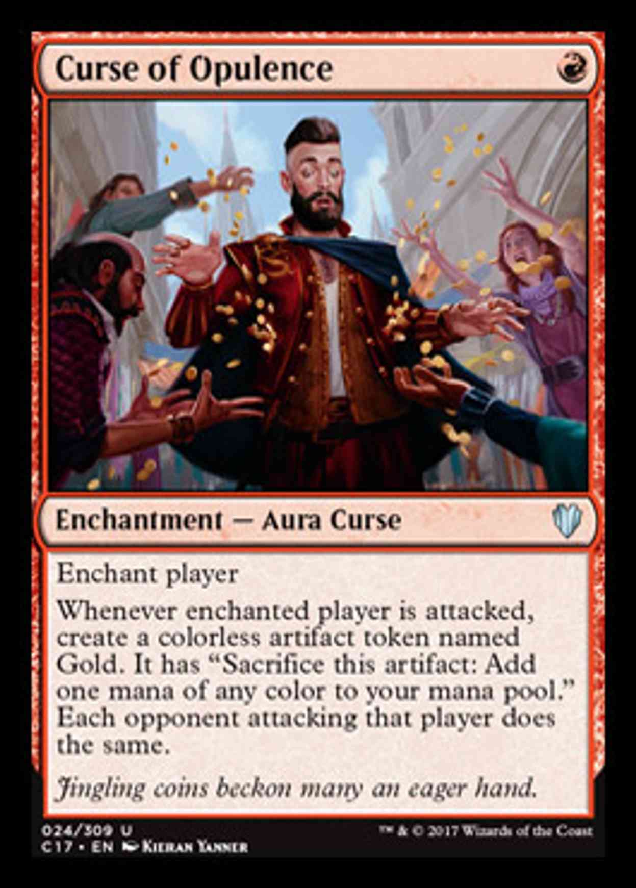 Curse of Opulence magic card front