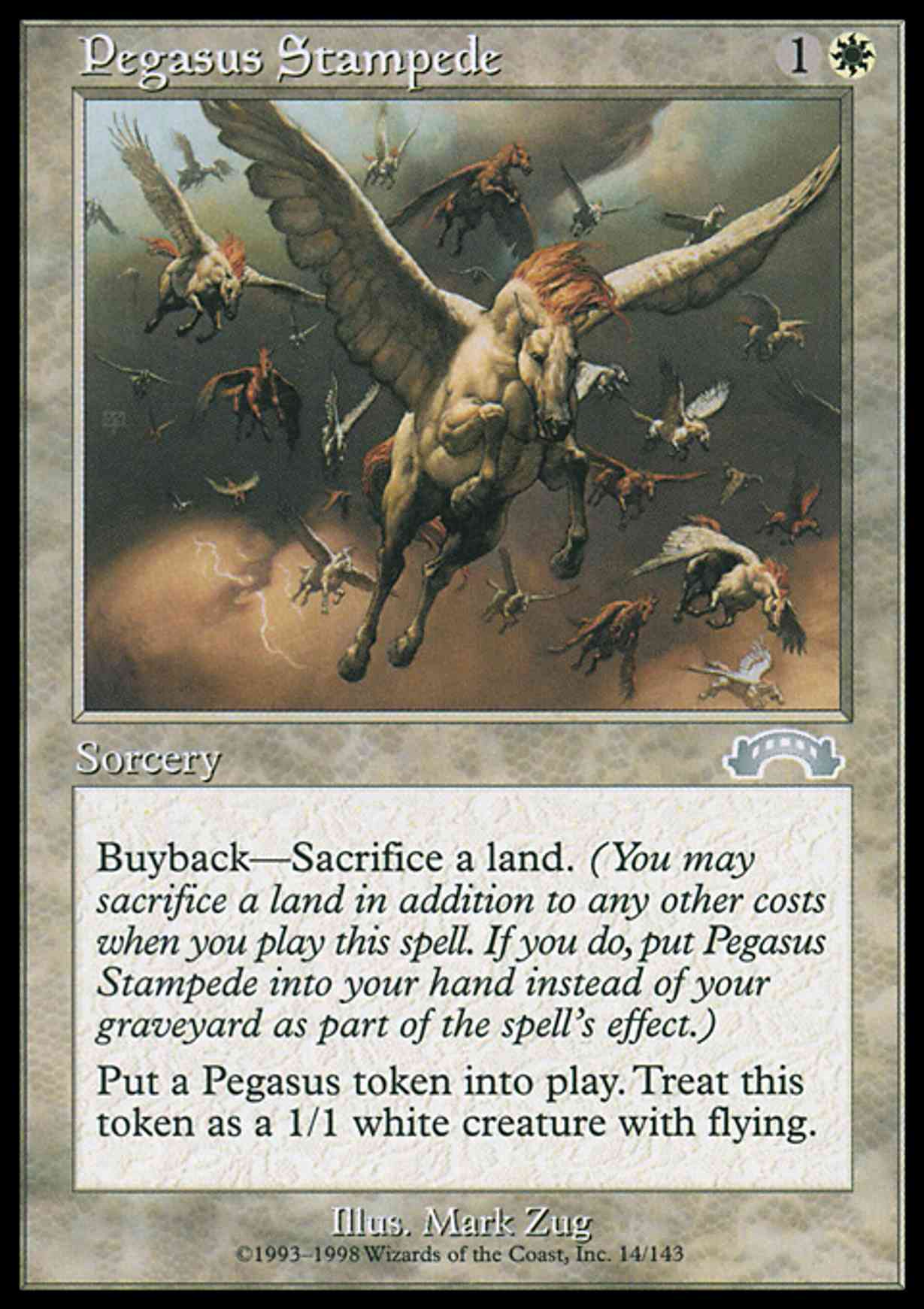 Pegasus Stampede magic card front