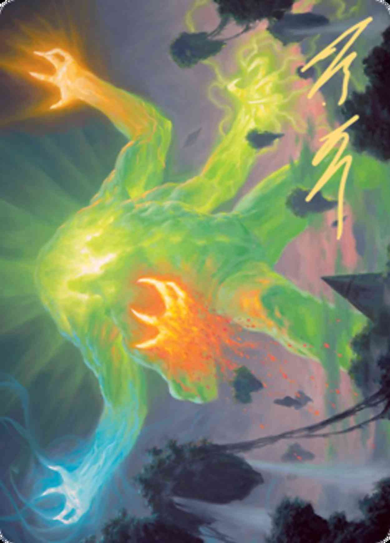 Omnath, Locus of Creation Art Card (Gold-Stamped Signature) magic card front