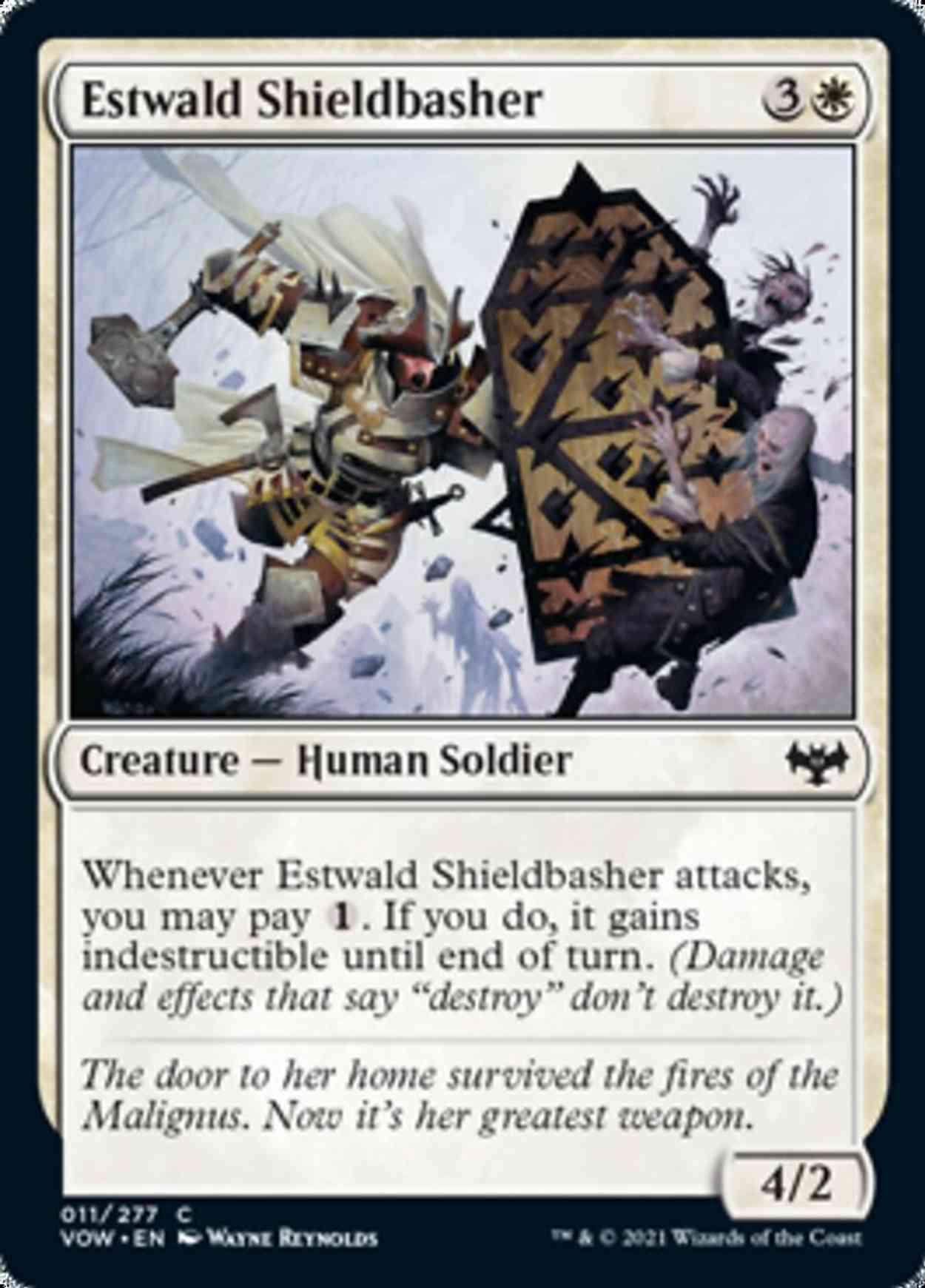 Estwald Shieldbasher magic card front