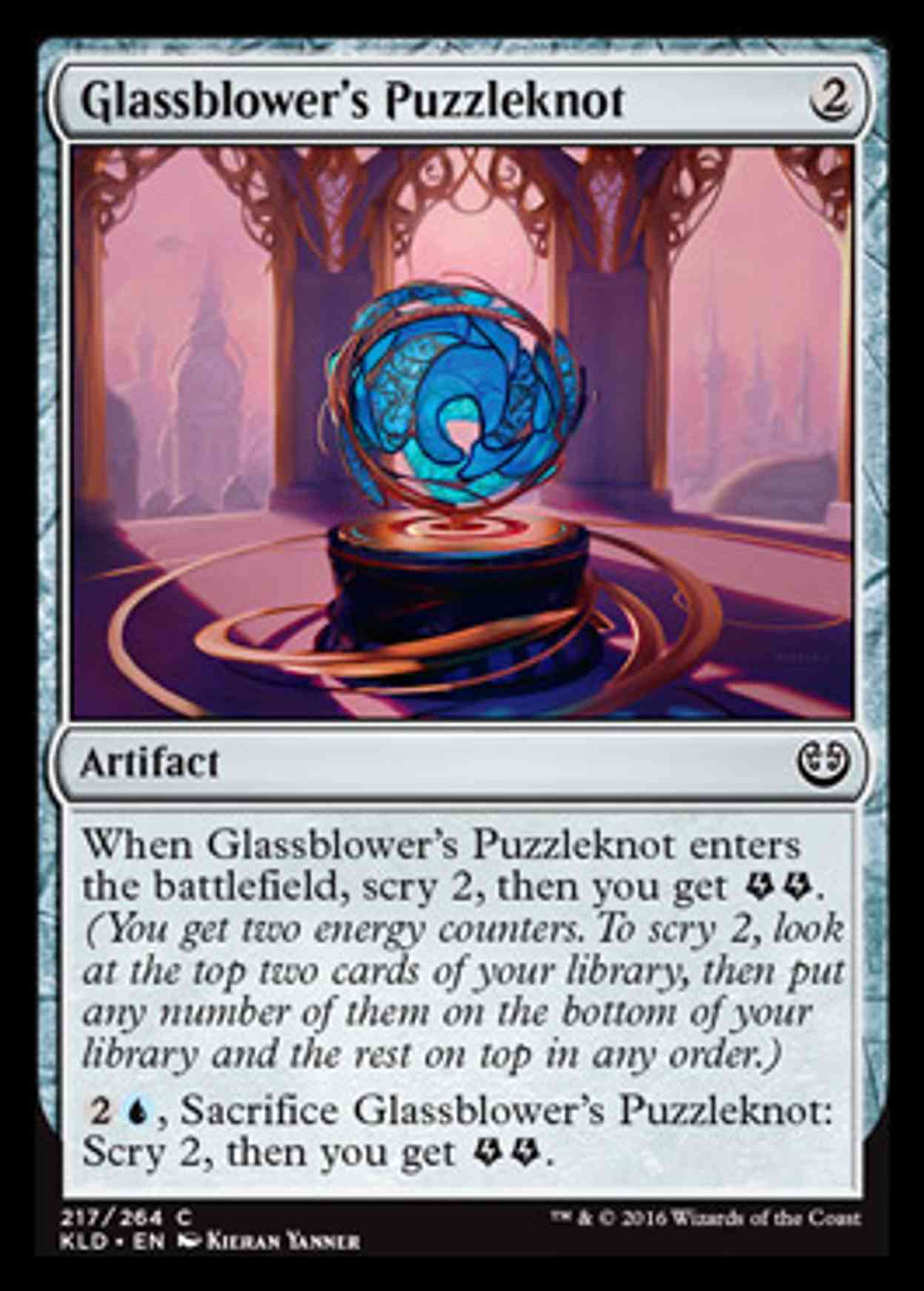 Glassblower's Puzzleknot magic card front