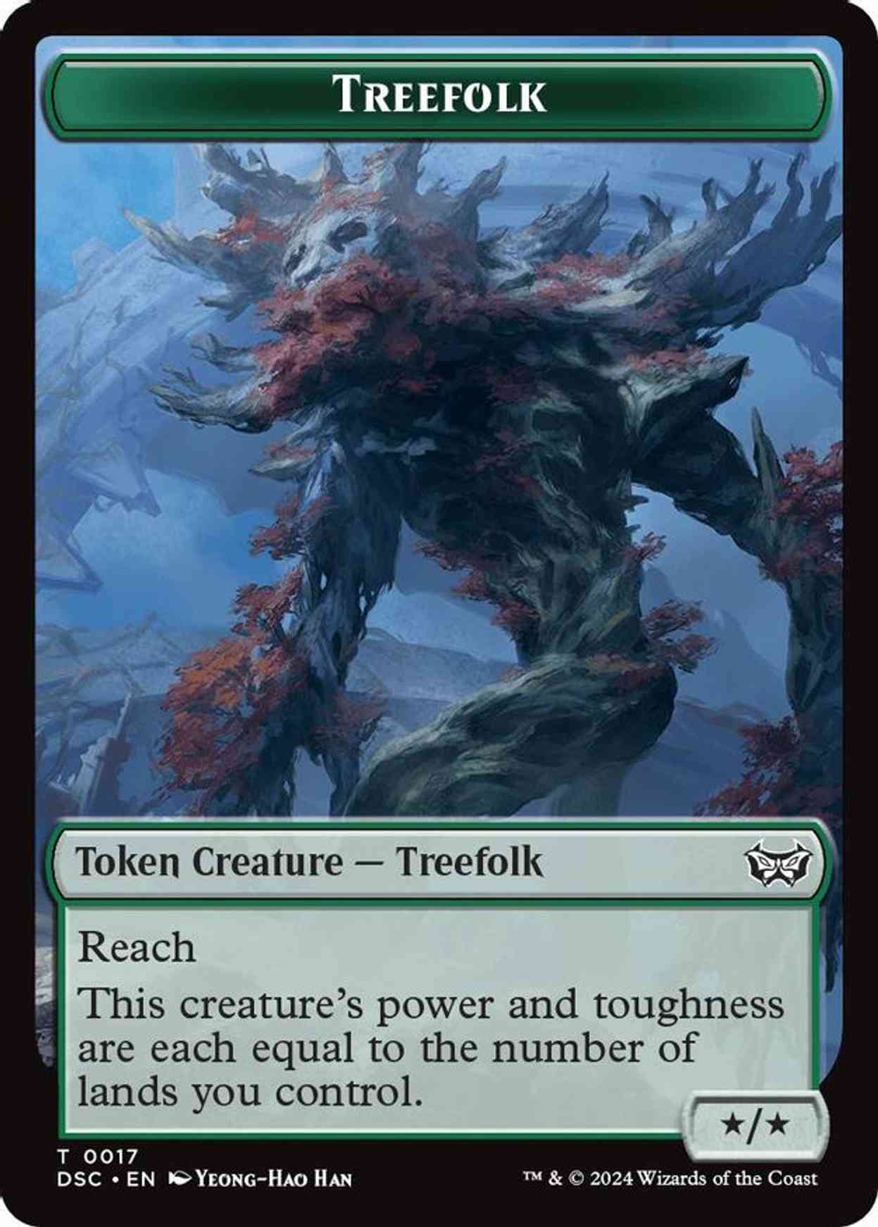 Treefolk // Spider Double-Sided Token magic card front