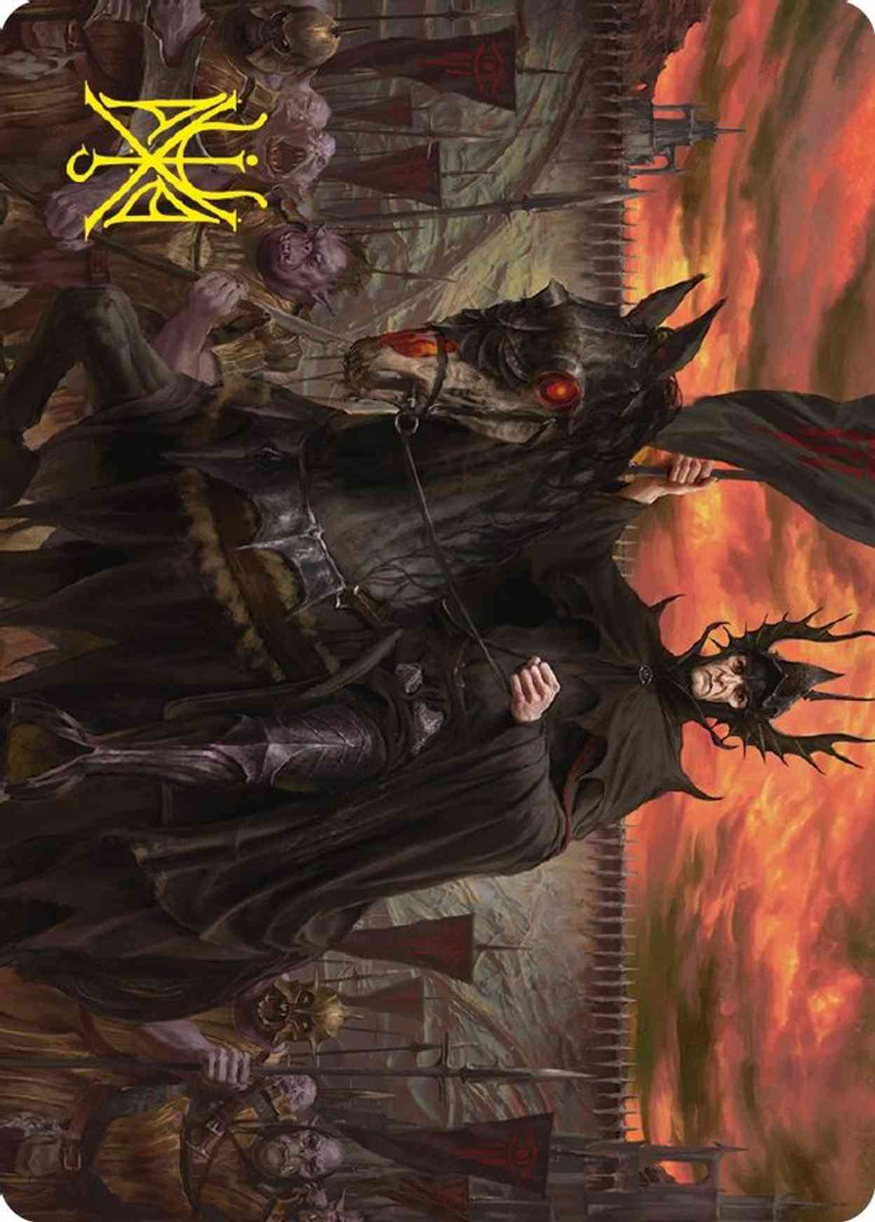 The Mouth of Sauron Art Card (Gold-Stamped Signature) magic card front