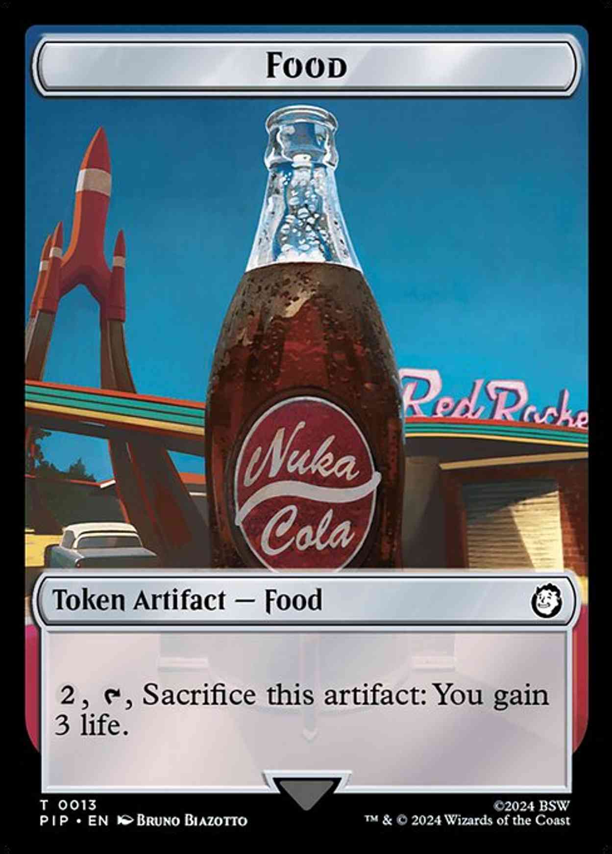 Food (0013) // Wasteland Survival Guide Double-Sided Token magic card front